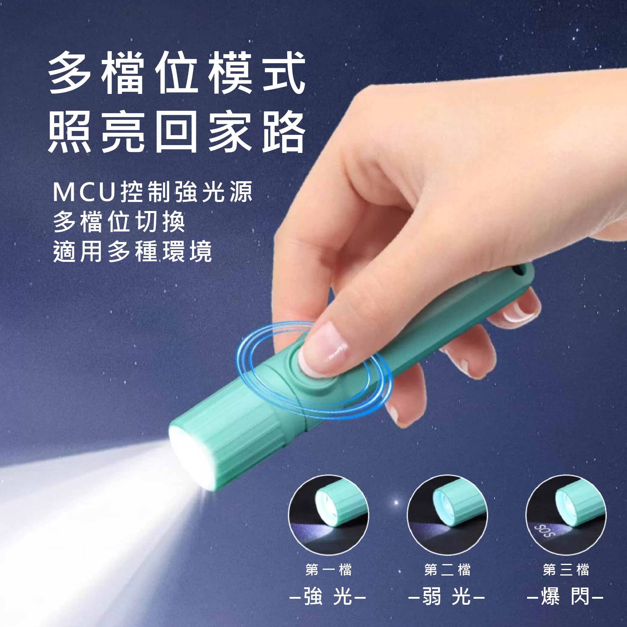 馬卡龍手電筒【25W/USB充電】商品介紹-1-3