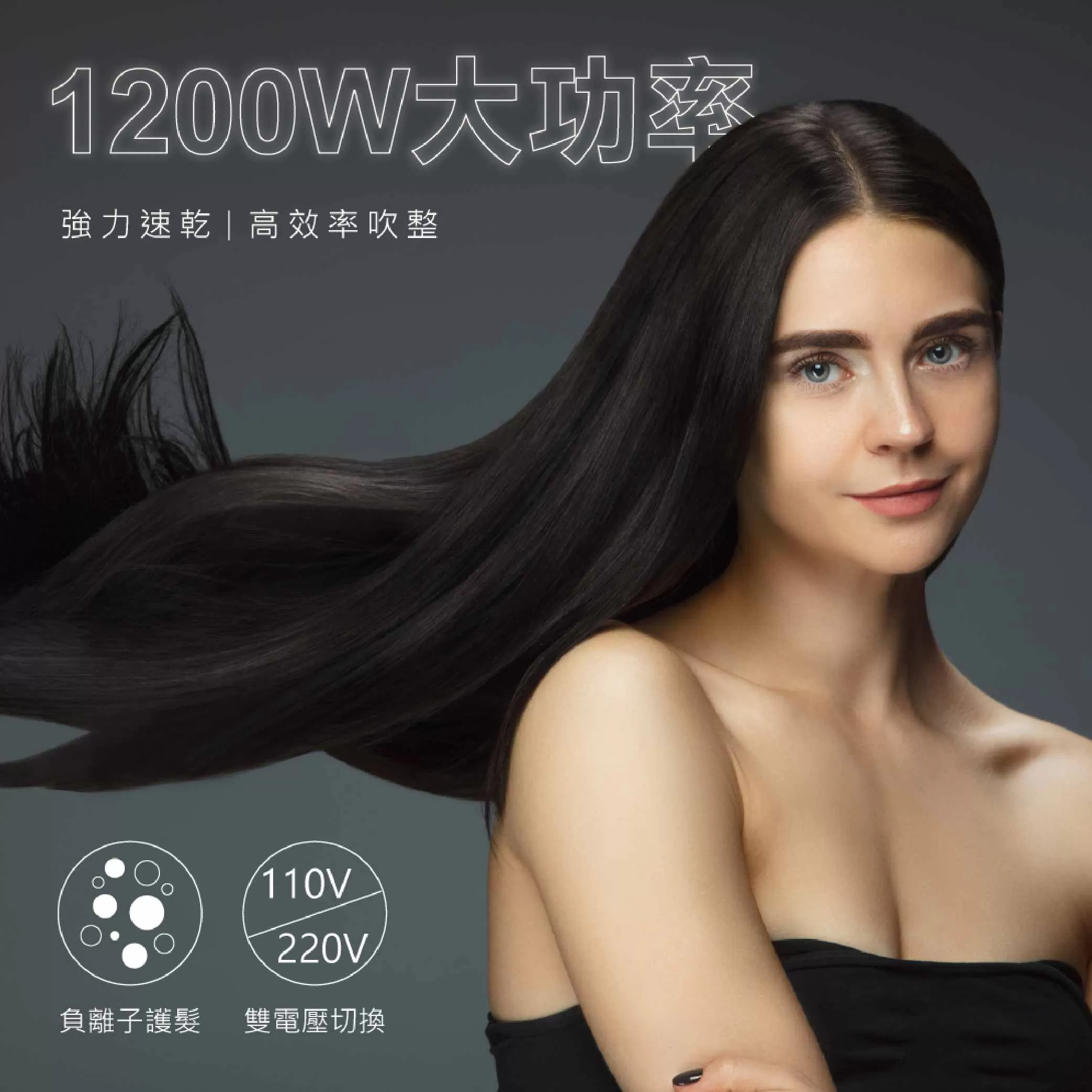 負離子折疊吹風機【1200W】商品介紹-1-2