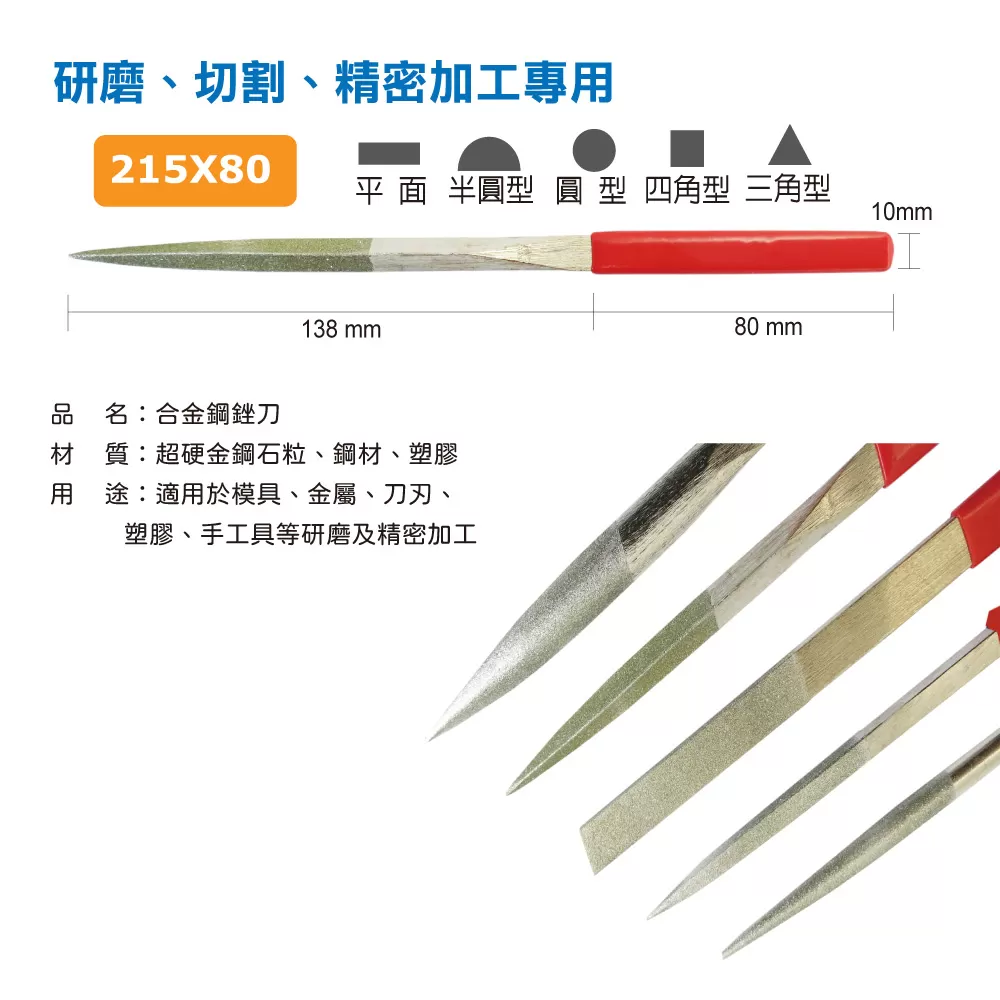 215*80合金鋼銼刀(圓型)商品介紹-1-1