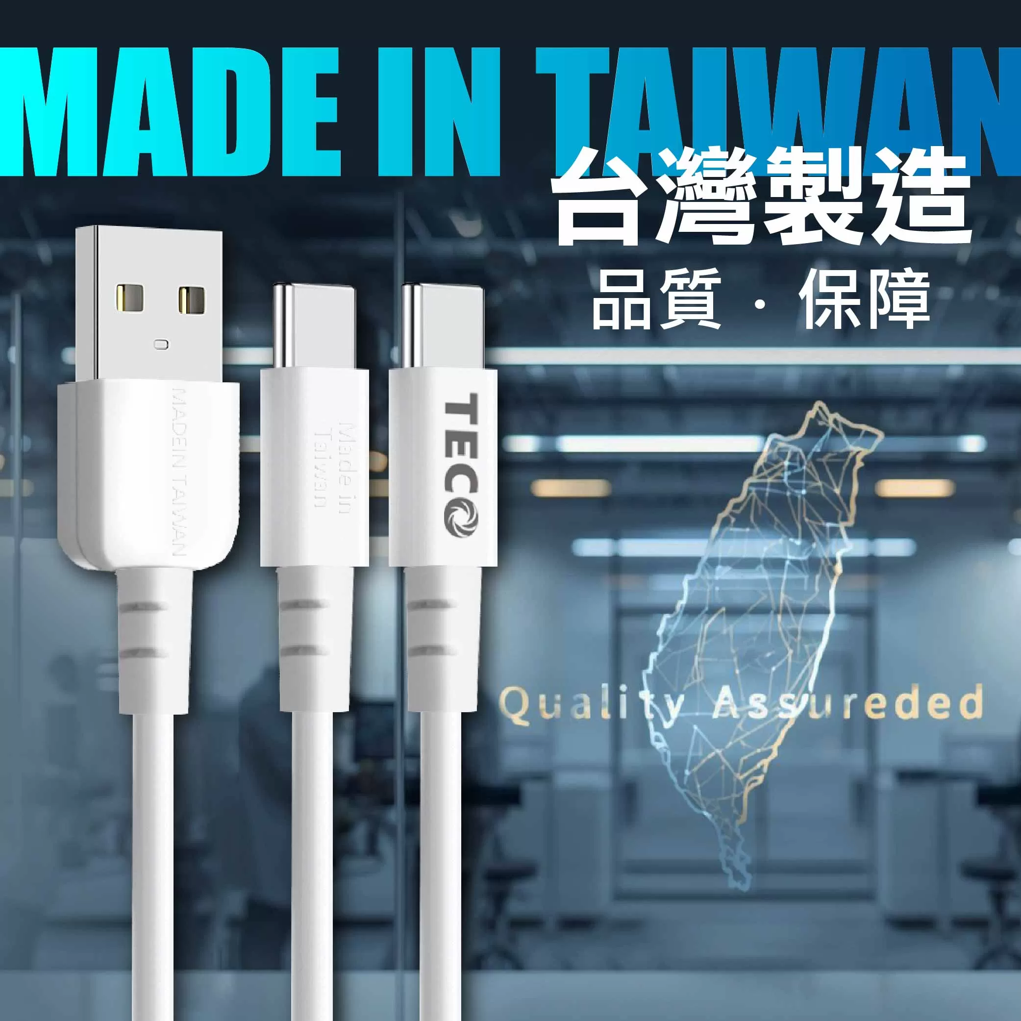 TYPE-C轉TYPE-C充電線【2m東元】商品介紹-1-1