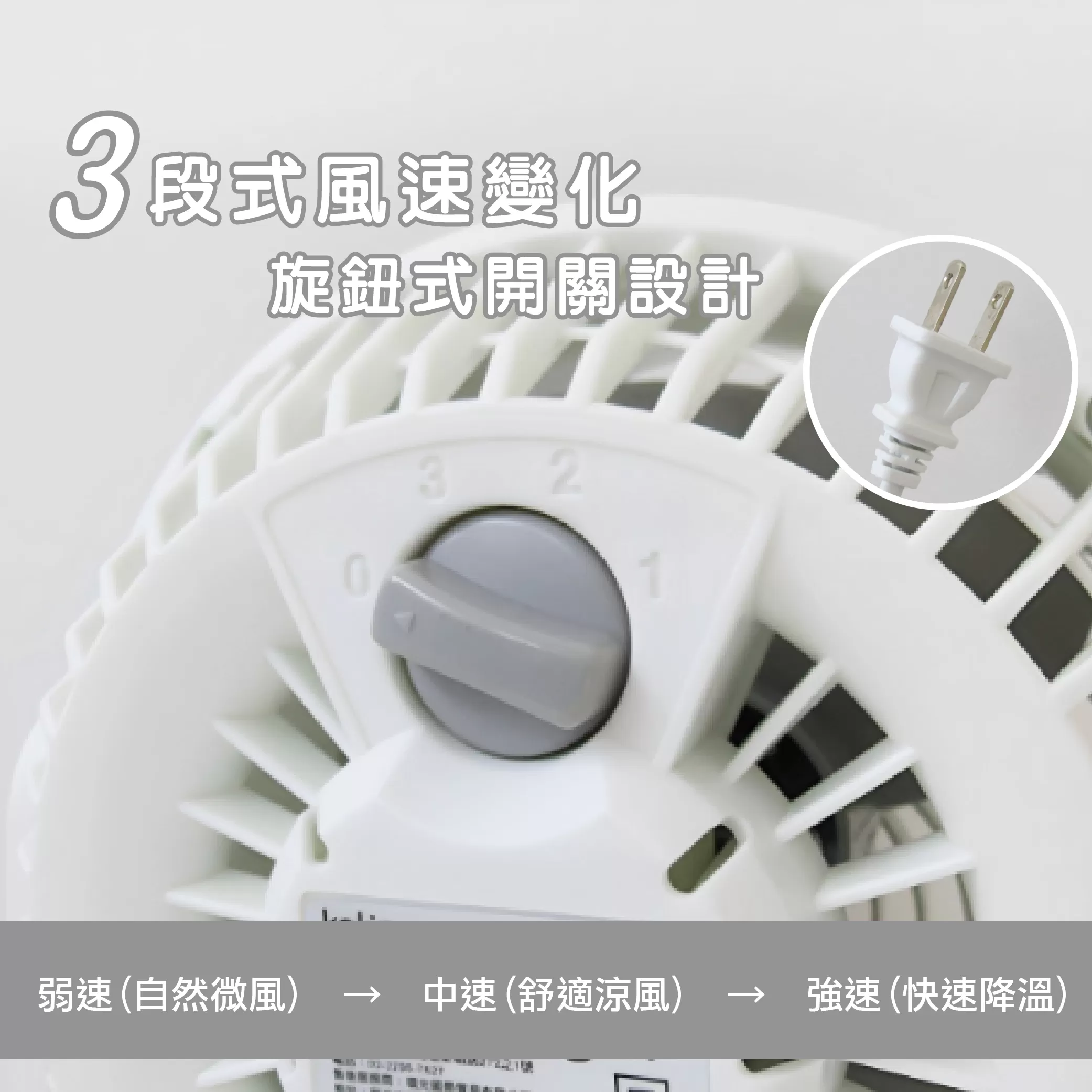 循環風扇【6吋/灰/歌林】商品介紹-1-2