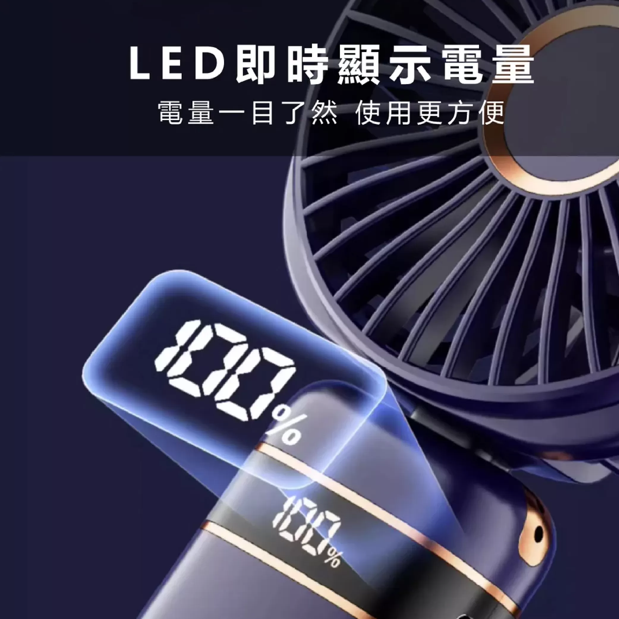 充電式便攜小風扇【3.6吋】商品介紹-1-3