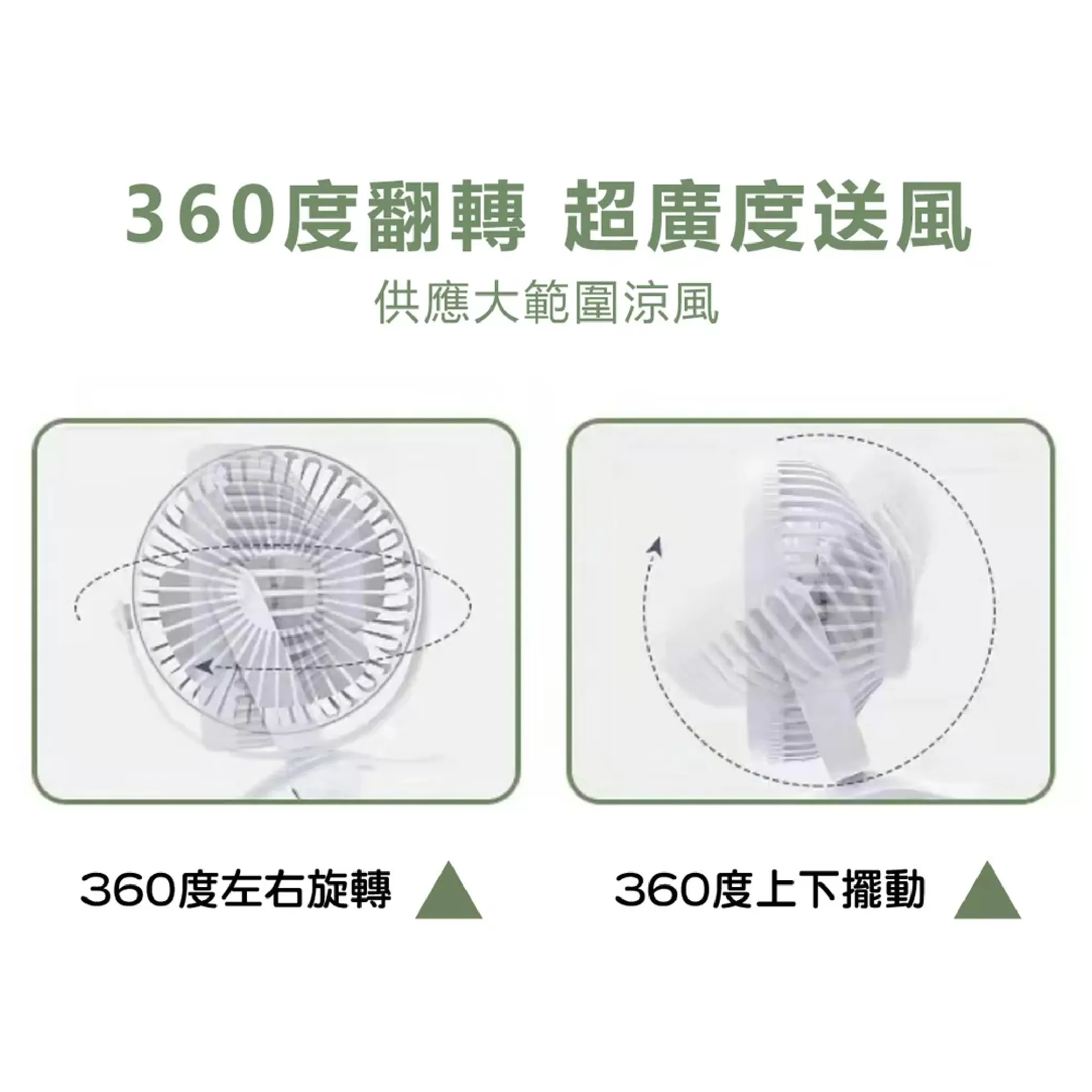 充電式座扇/夾扇【4.5吋】商品介紹-1-3