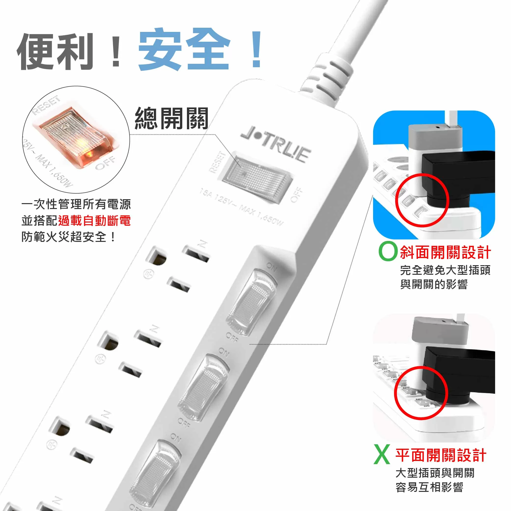 七開六插任意轉延長線【15尺】商品介紹-1-2