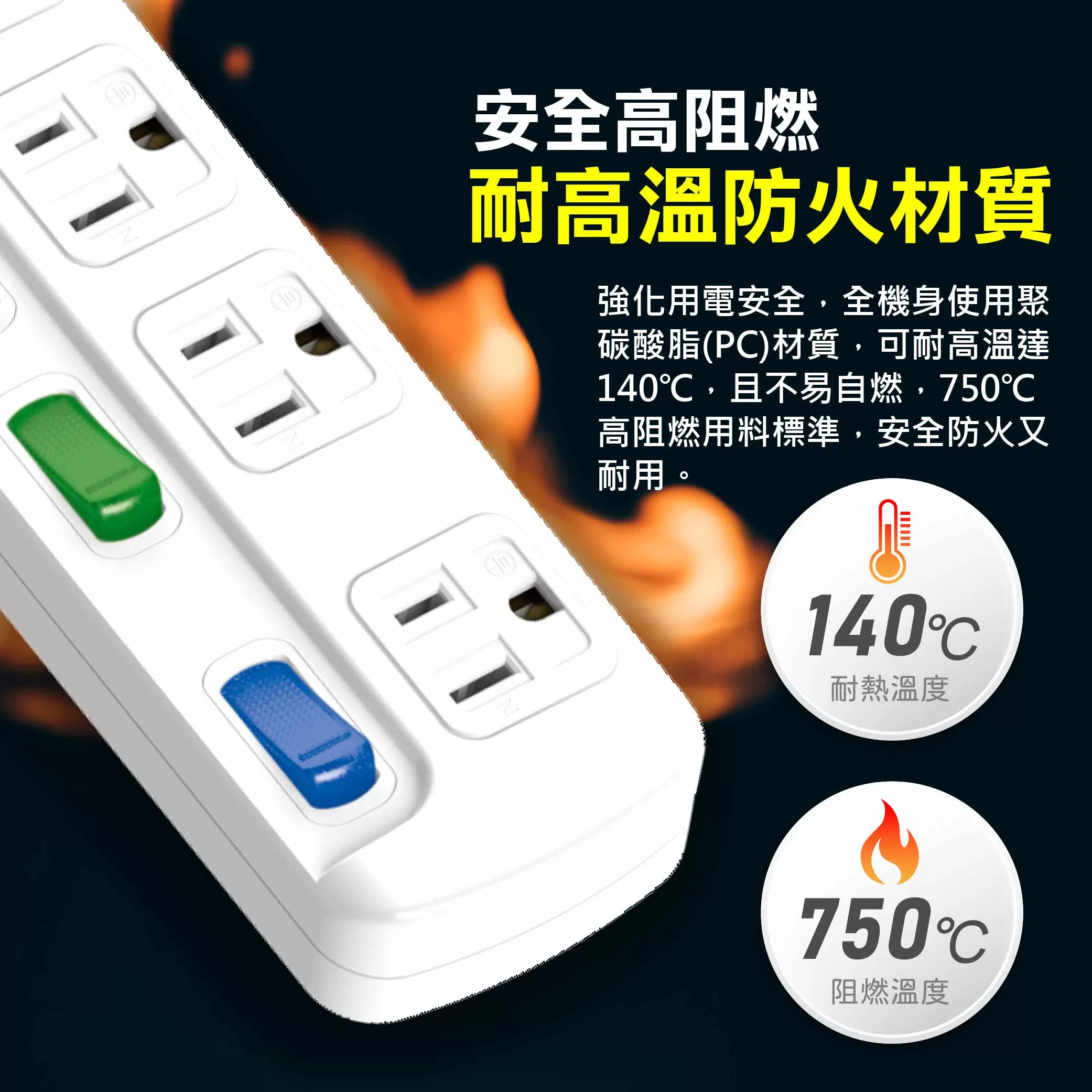 3孔-四開四插延長線【6尺】商品介紹-1-3
