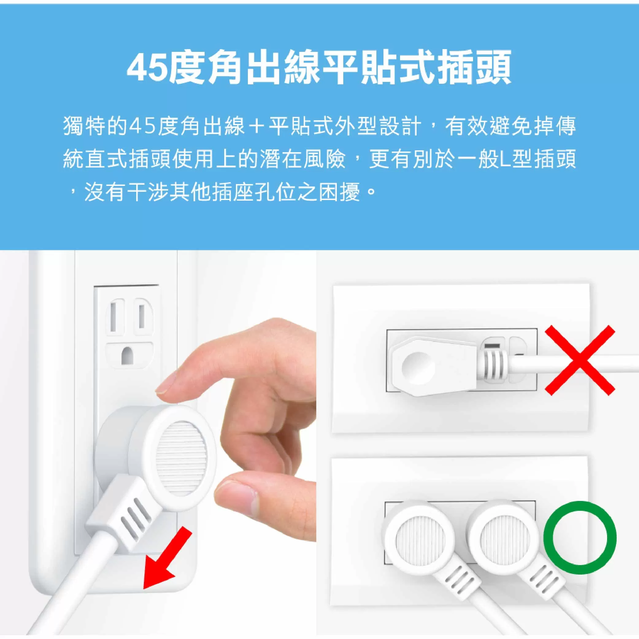 2孔+3孔一開八插延長線【6尺】商品介紹-1-2