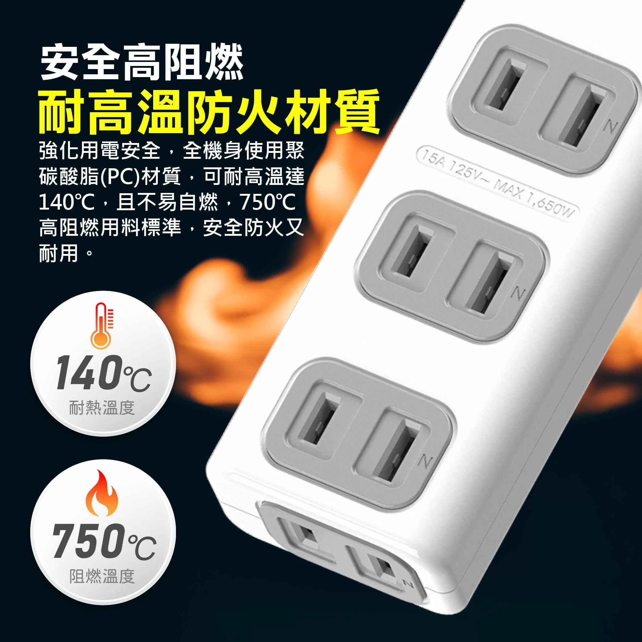 3+1孔任意轉延長線【21尺】商品介紹-1-3
