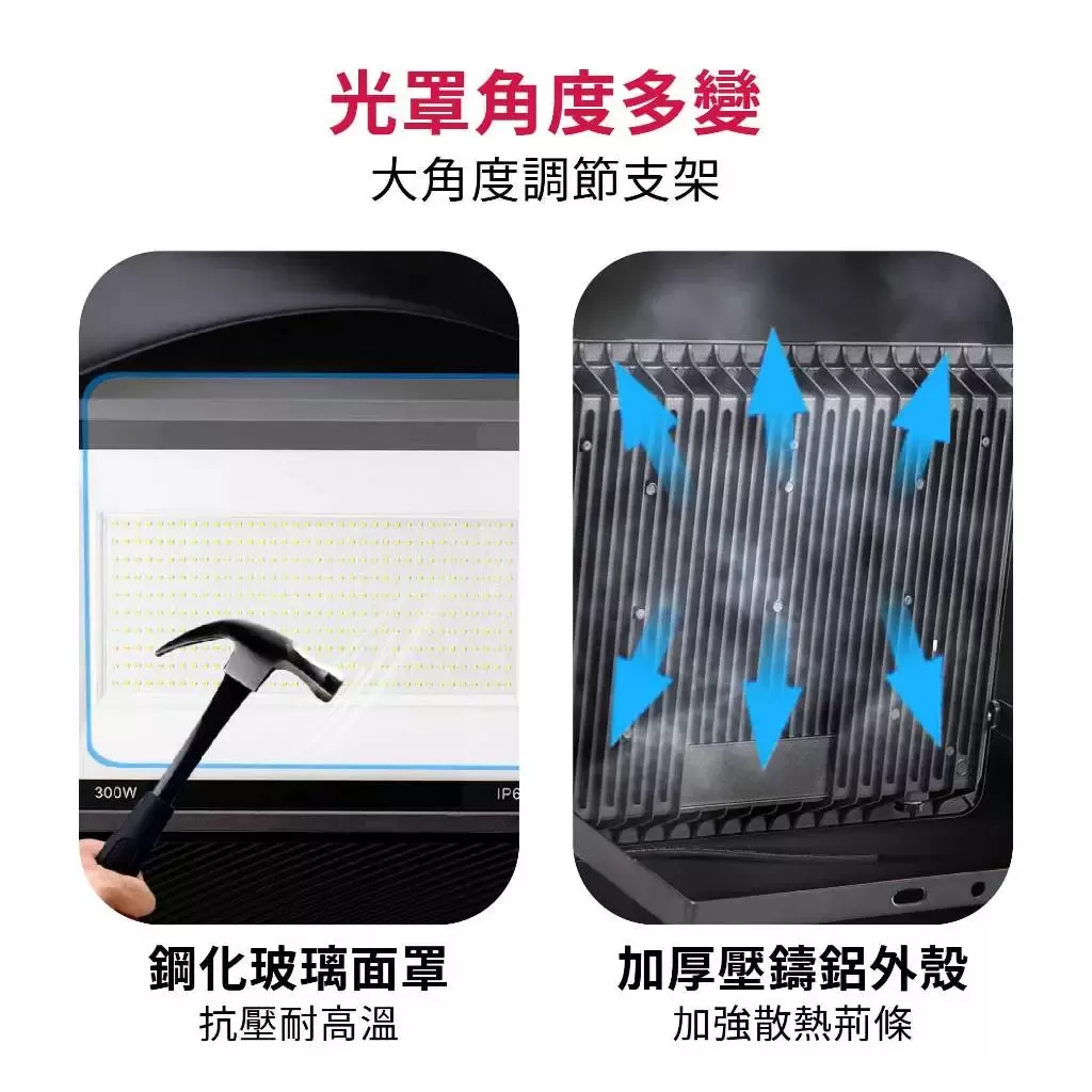 LED高效感應投光燈【50W/白光】商品介紹-1-5
