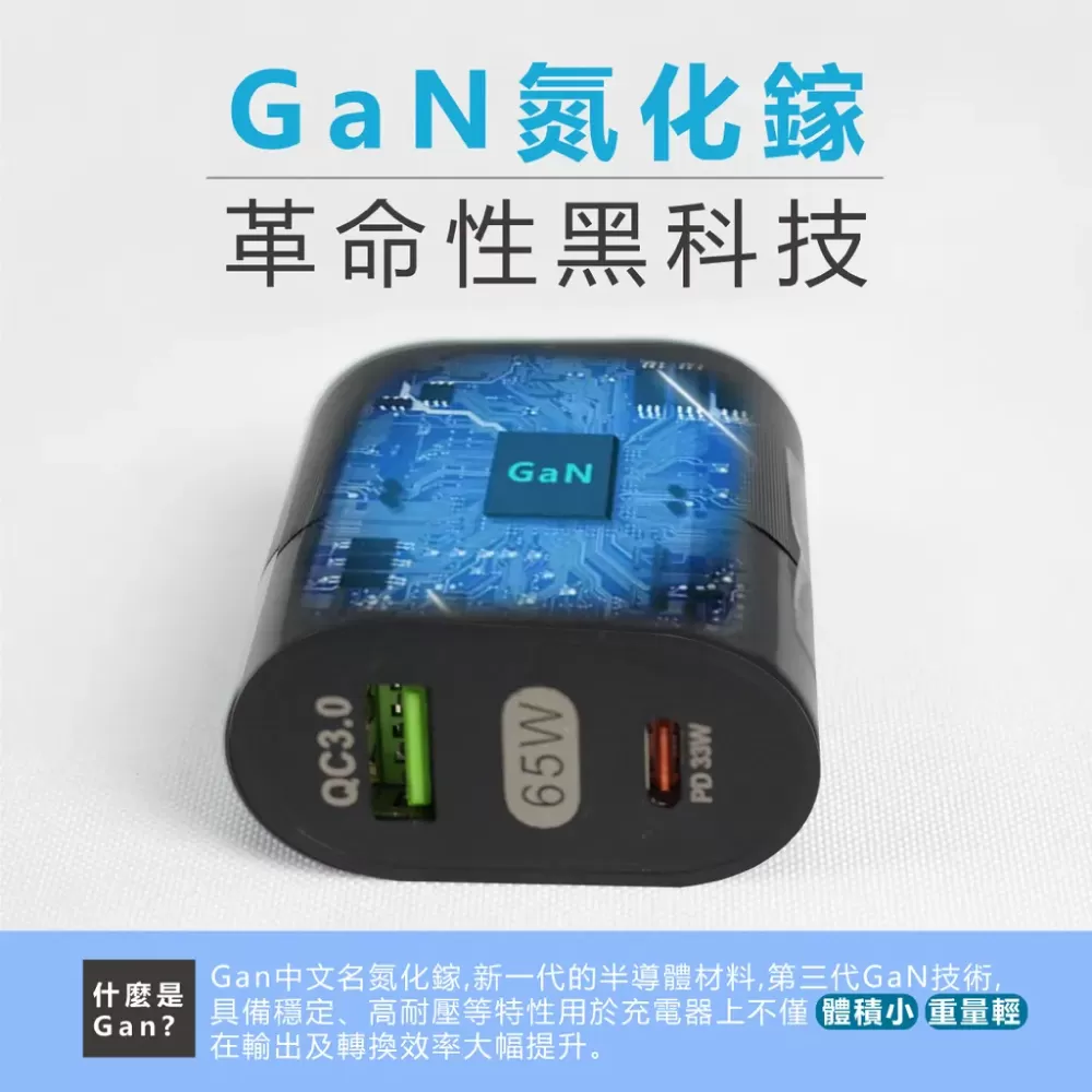氮化鎵系列-PD/QC快速充電器商品介紹-1-6
