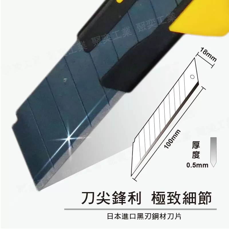 推式專業萬用美工刀【18mm】商品介紹-1-2