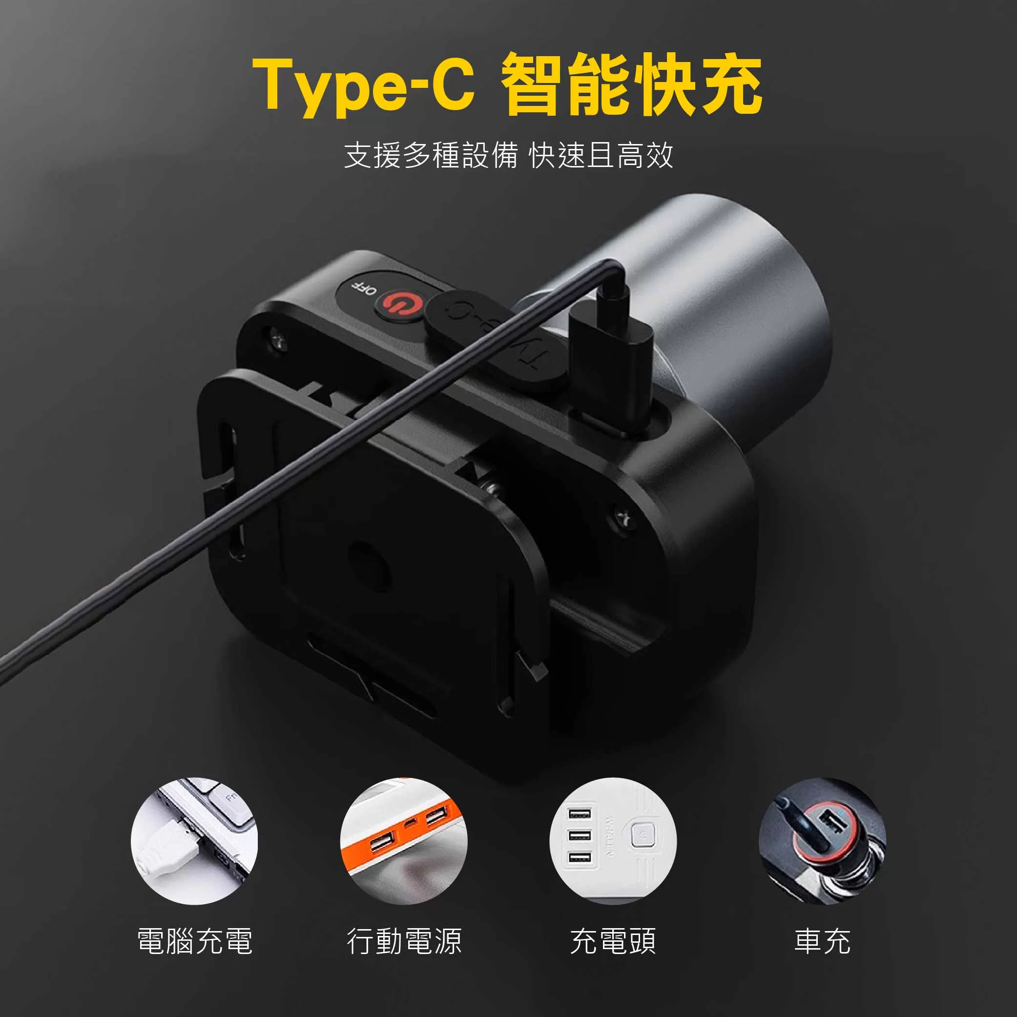 白激光調焦充電式頭燈【38W】商品介紹-1-7
