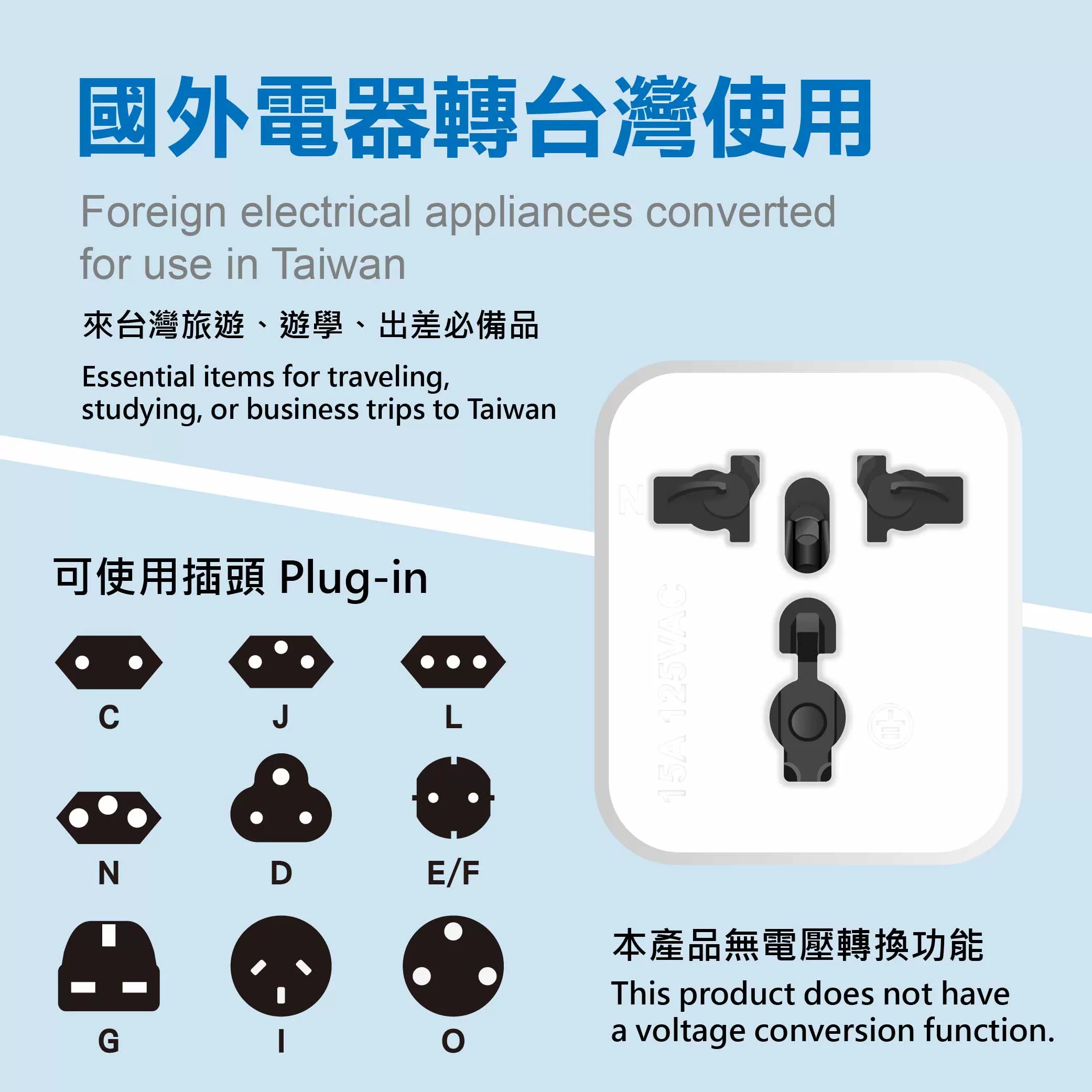 萬國轉換插頭【2P]商品介紹-1-7