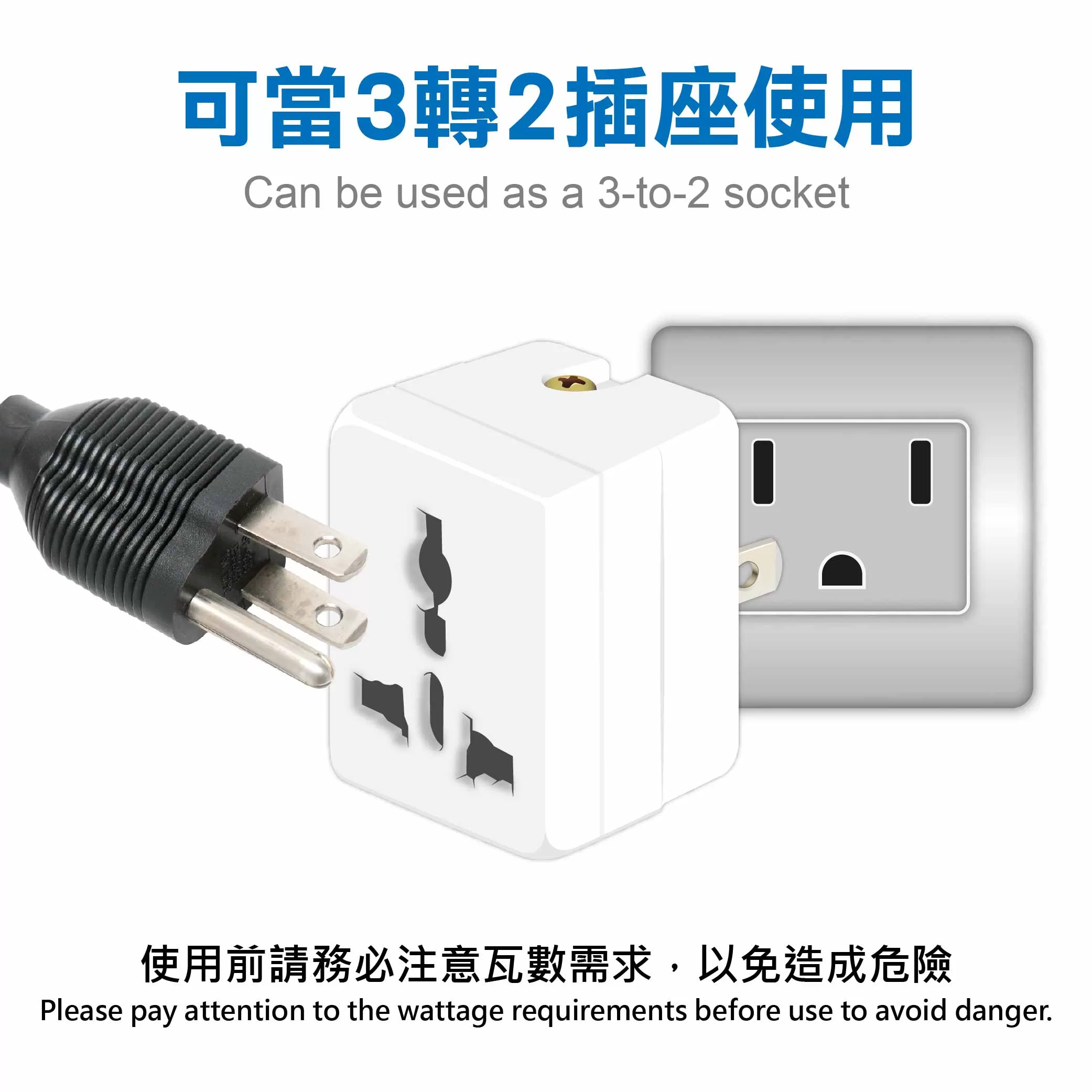 萬國轉換插頭【2P]商品介紹-1-3