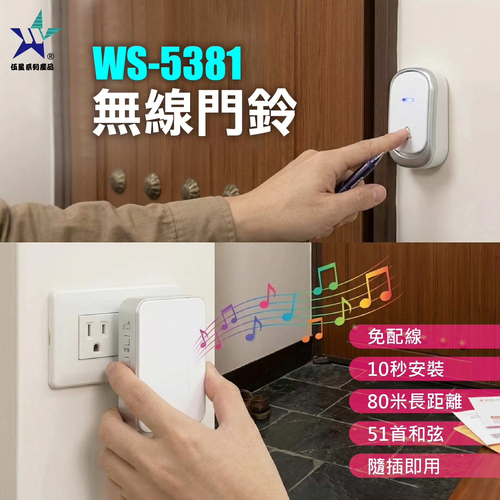 無線門鈴接收器商品介紹-1-1