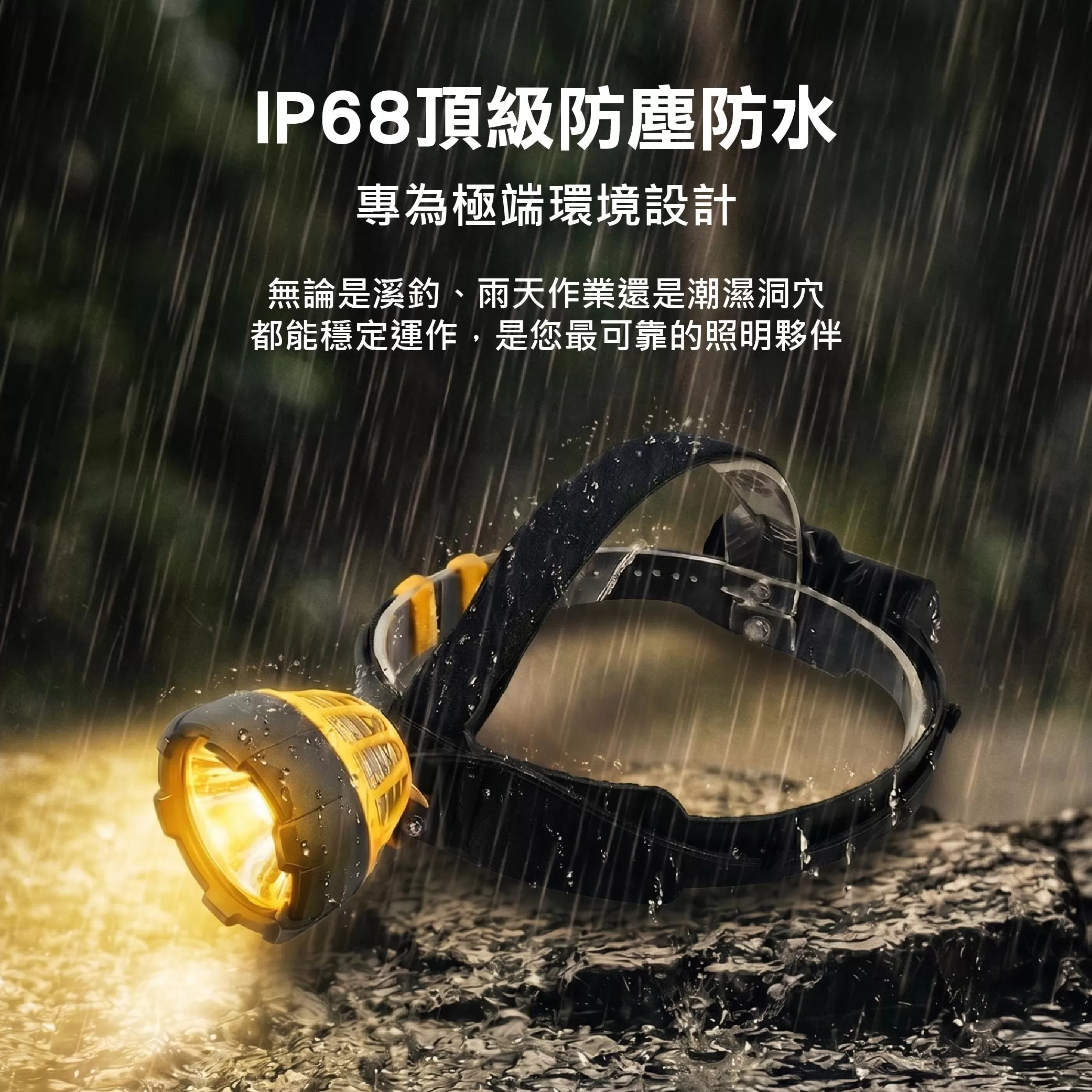 15W-黃光LED充電式頭燈(尚光牌)商品介紹-1-4