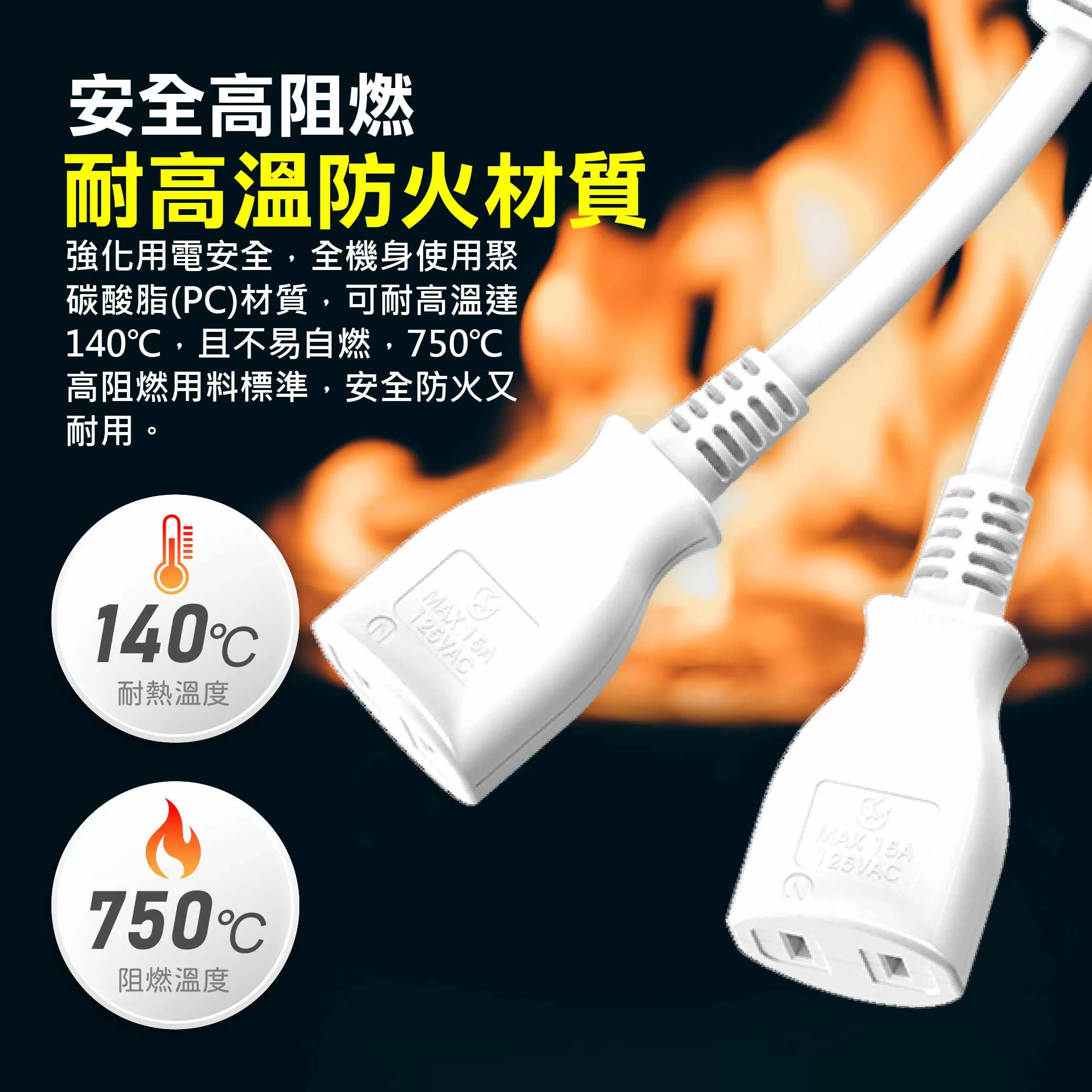電源線一對二任意轉【1尺】商品介紹-1-3