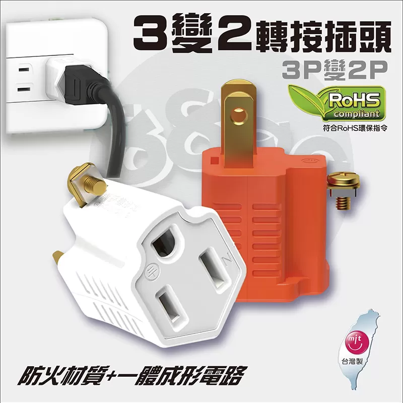 三變二高負載轉換頭【白色/包裝】商品介紹-1-1