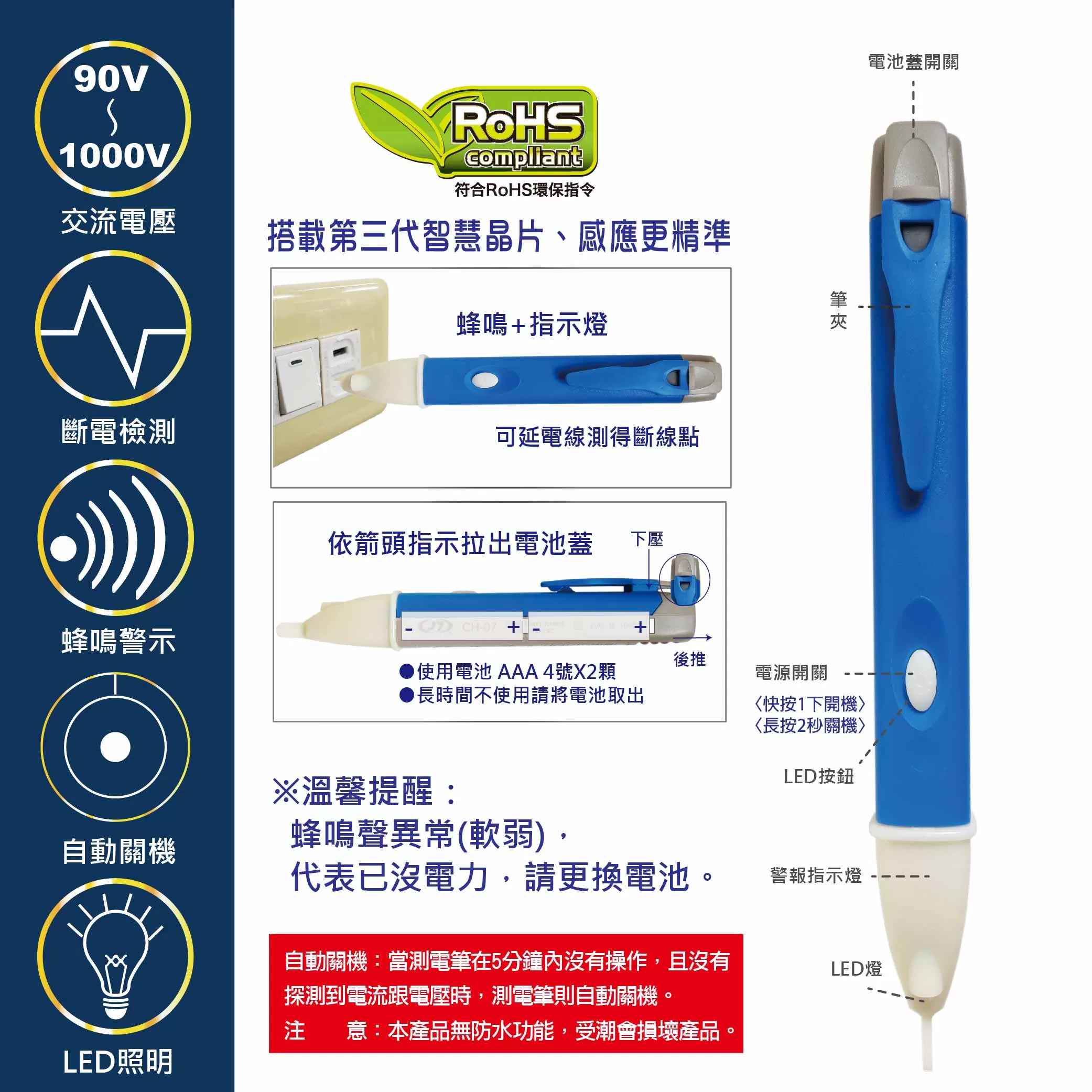 斷電感應測電筆商品介紹-1-1