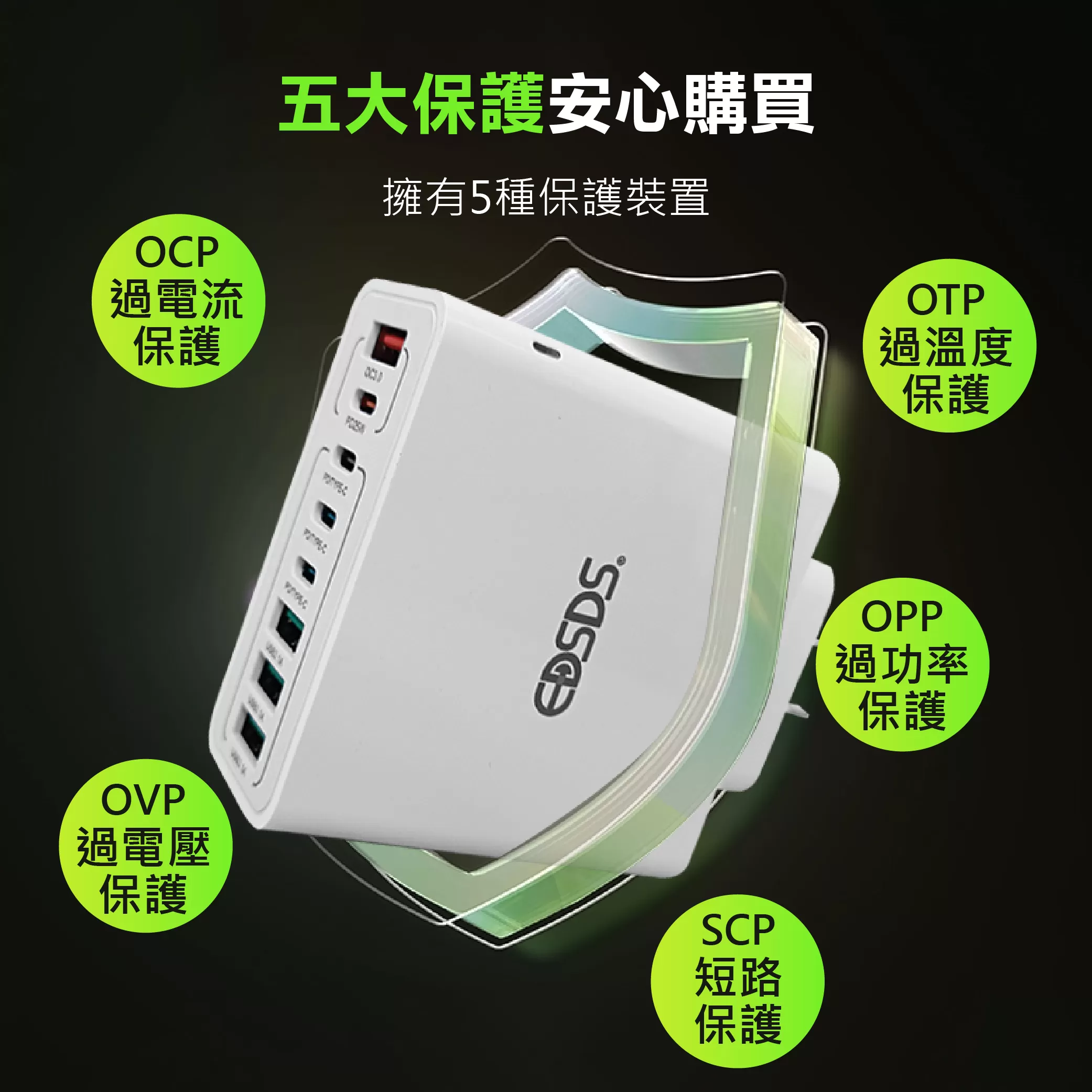 快速充電器【120W/八孔】商品介紹-1-4
