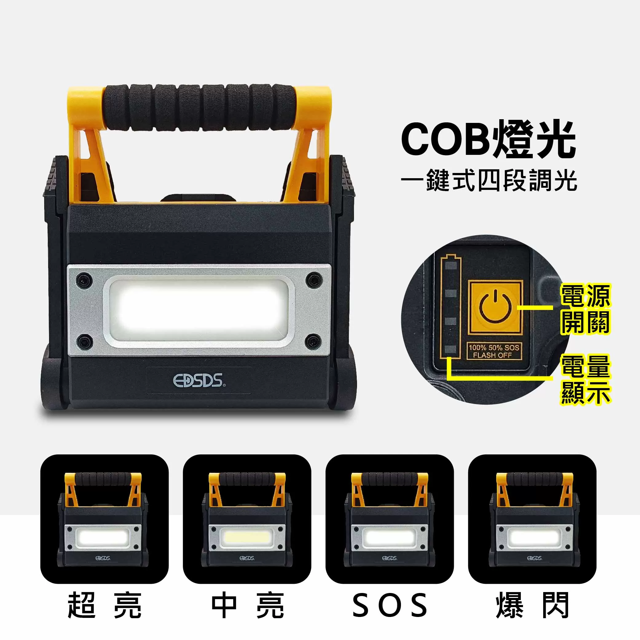 手提式探照燈【30W強磁/USB充電】商品介紹-1-2