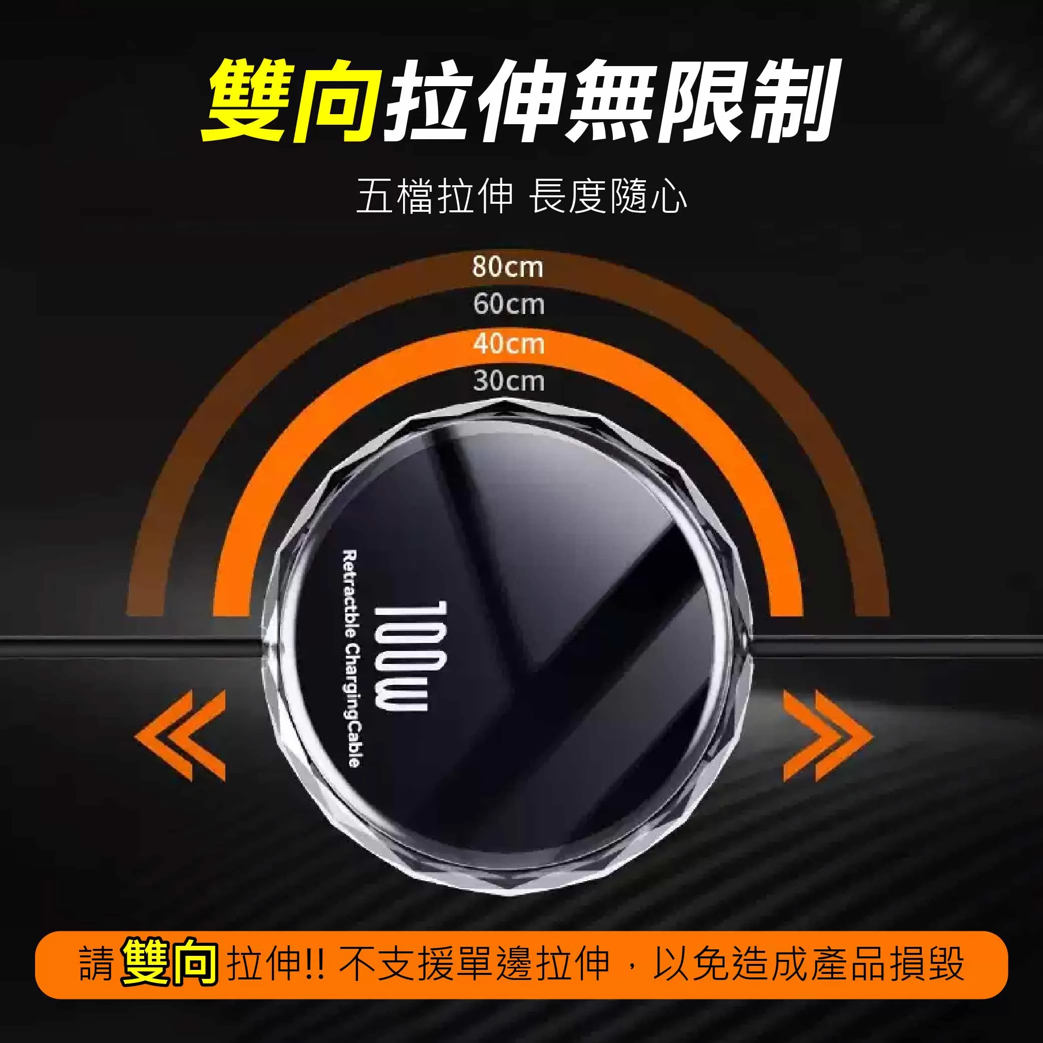 3合1伸縮收納快速充電線【110CM】商品介紹-1-5