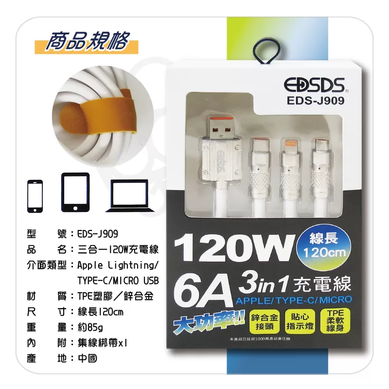 120W三合一充電線商品介紹-1-2