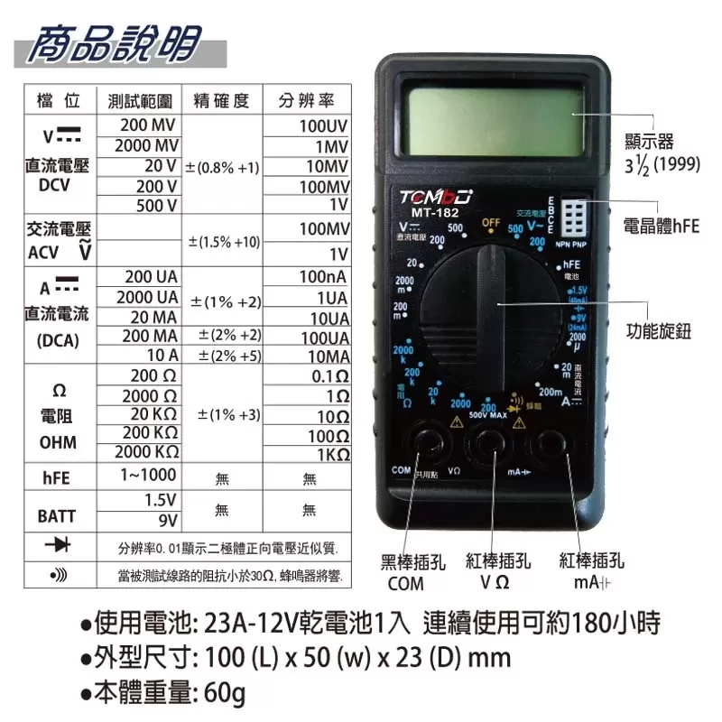 TEMBO口袋型數位電錶商品介紹-1-3