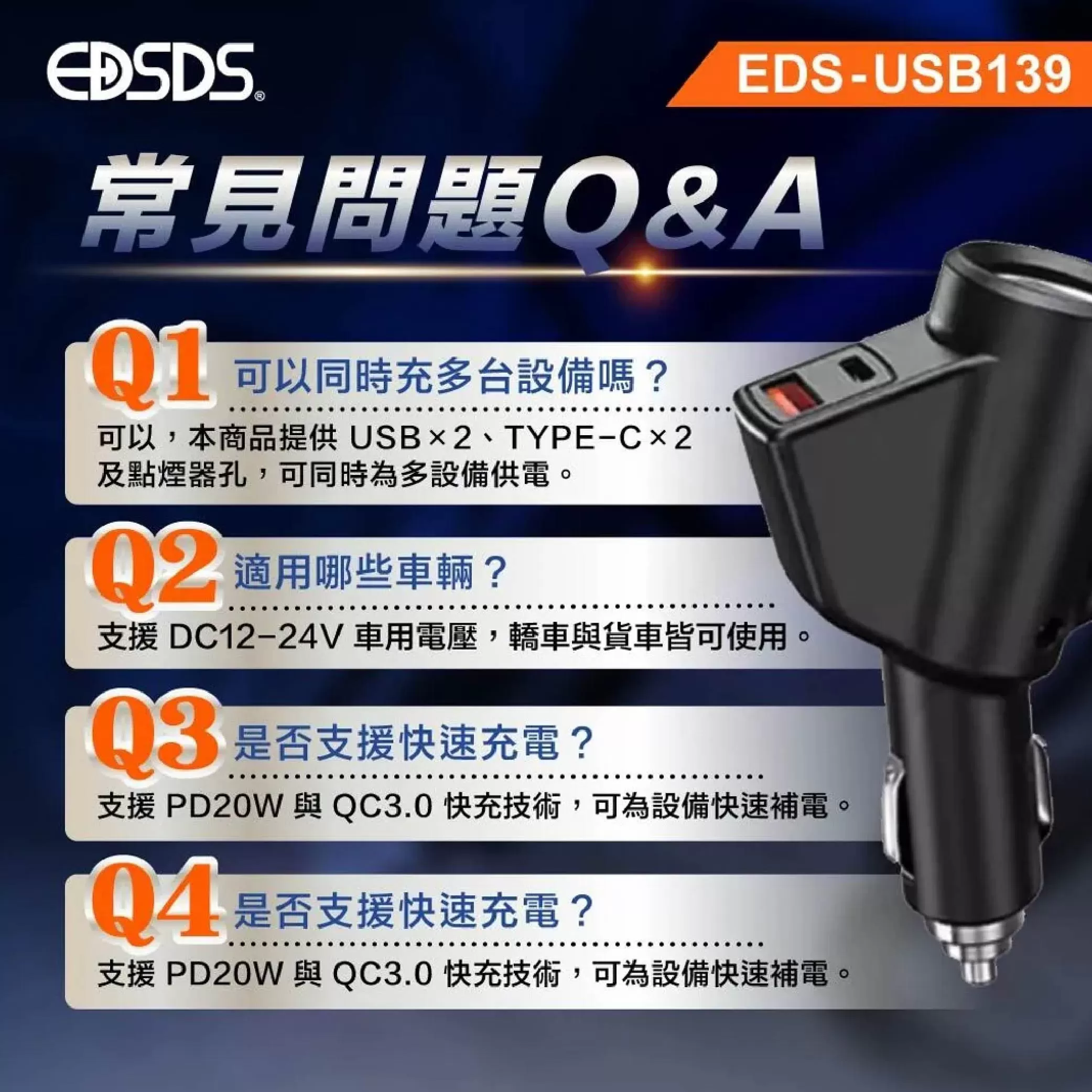 車用快速充電器-擴孔商品介紹-1-2