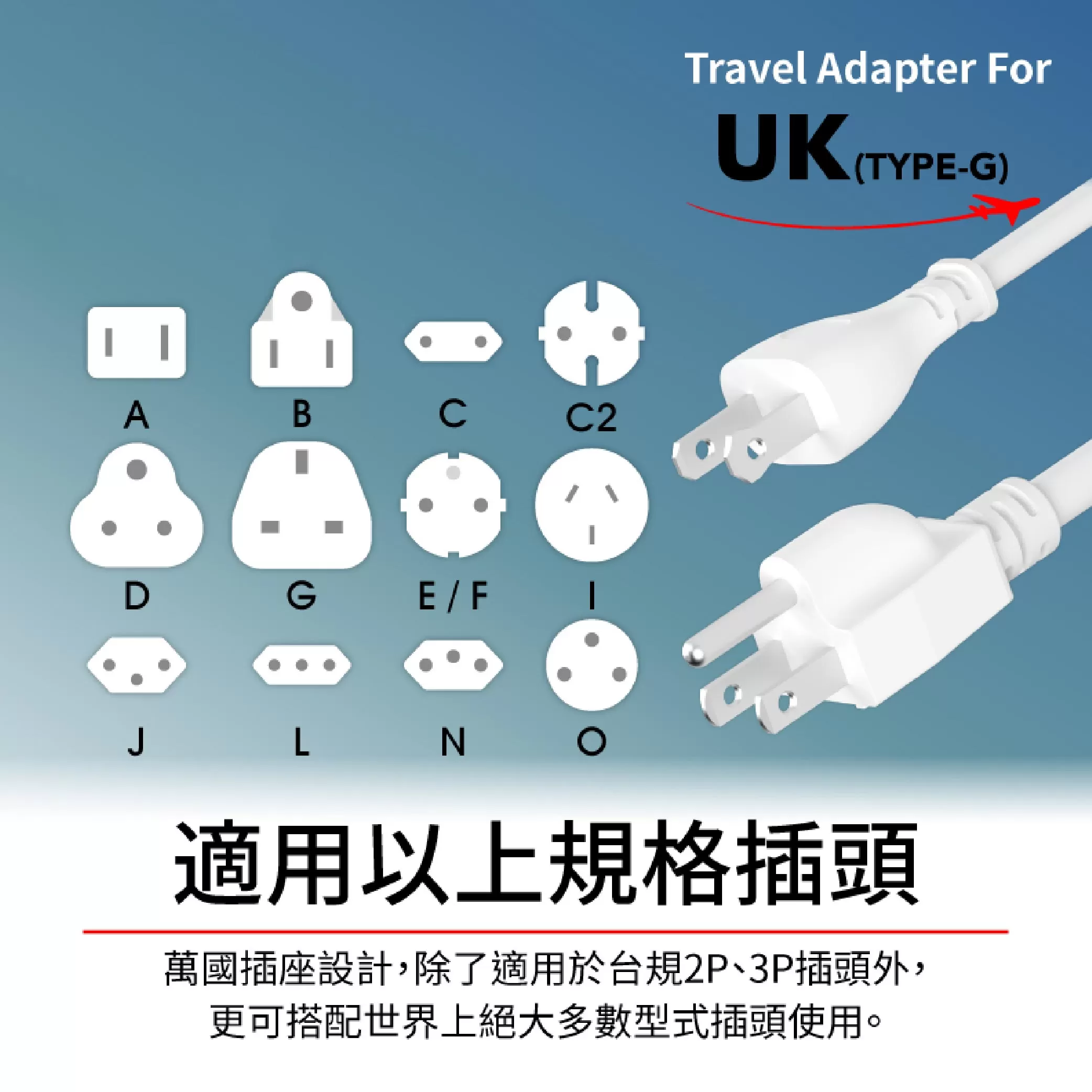 萬用轉換插頭【英規】 商品介紹-1-3