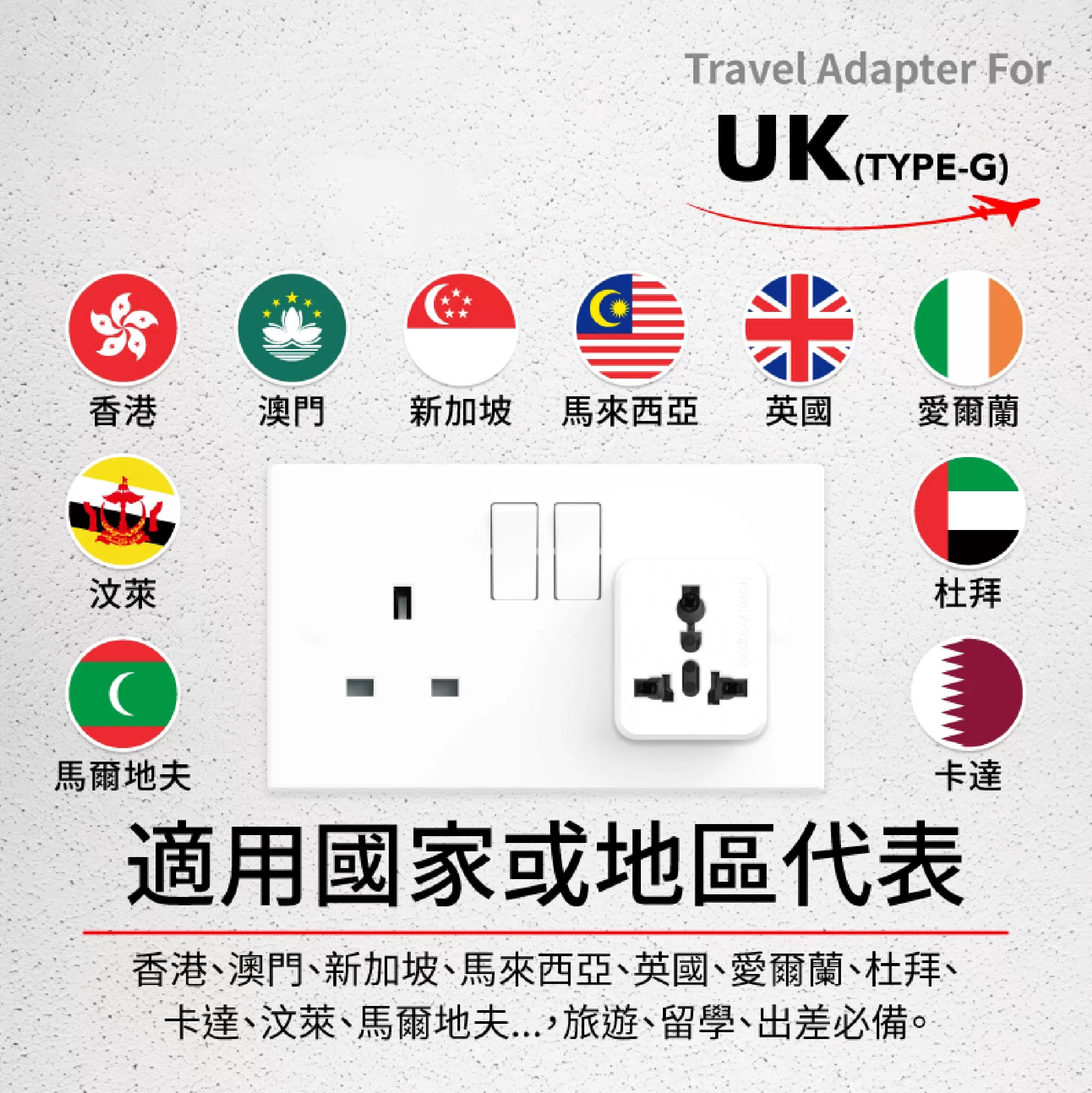 萬用轉換插頭【英規】 商品介紹-1-2