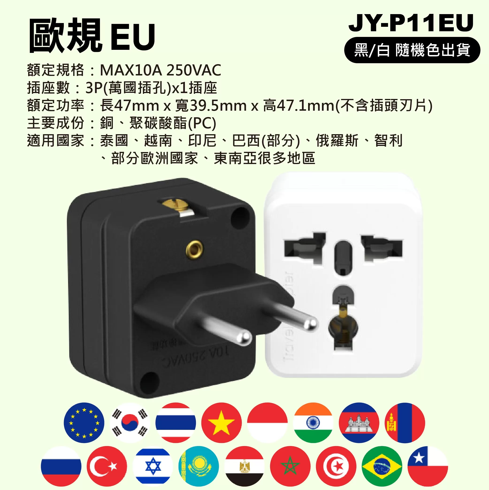 萬用轉換插頭【歐規】商品介紹-1-1