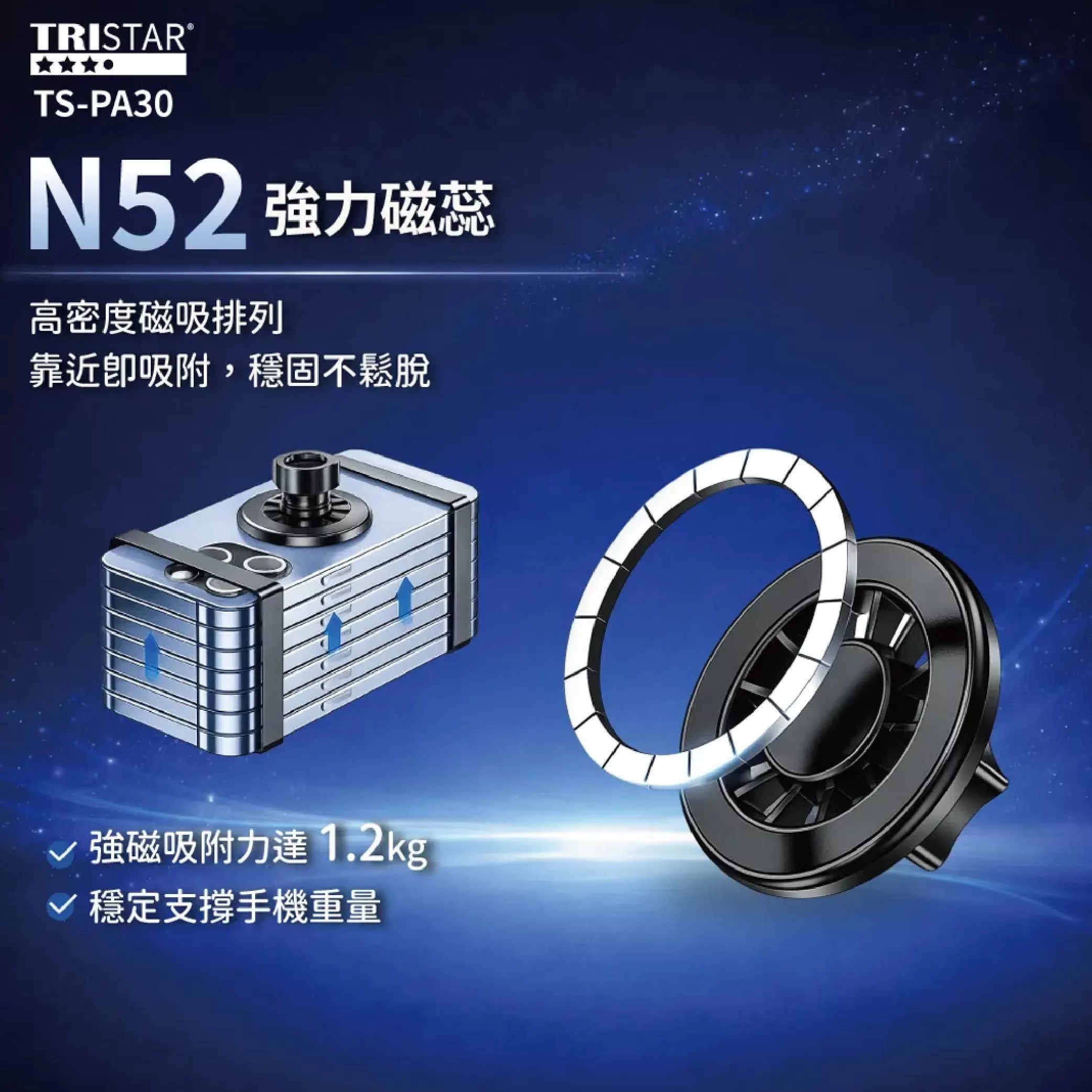 車用出風口磁吸手機支架商品介紹-1-2