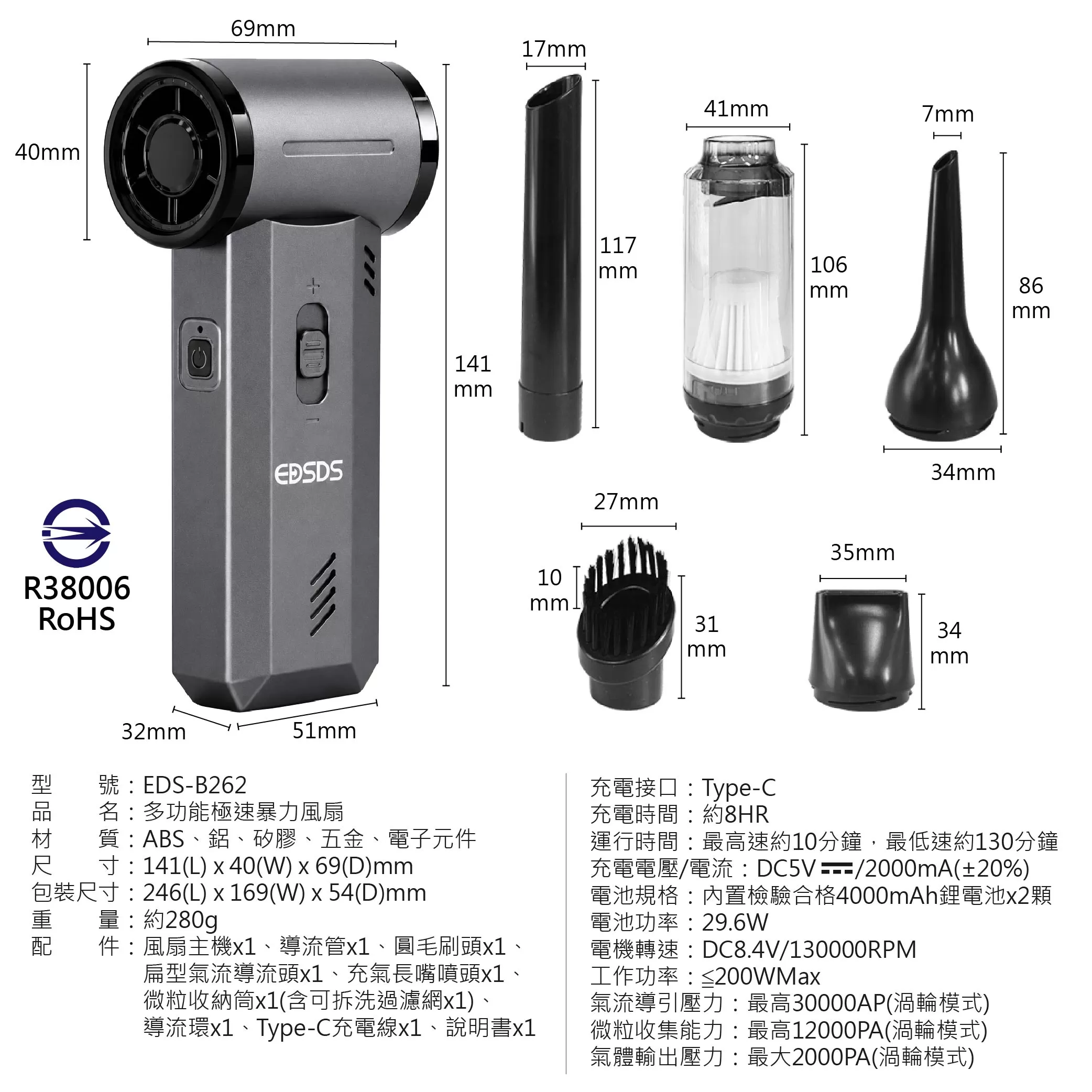 多功能極速暴力風扇商品介紹-1-8