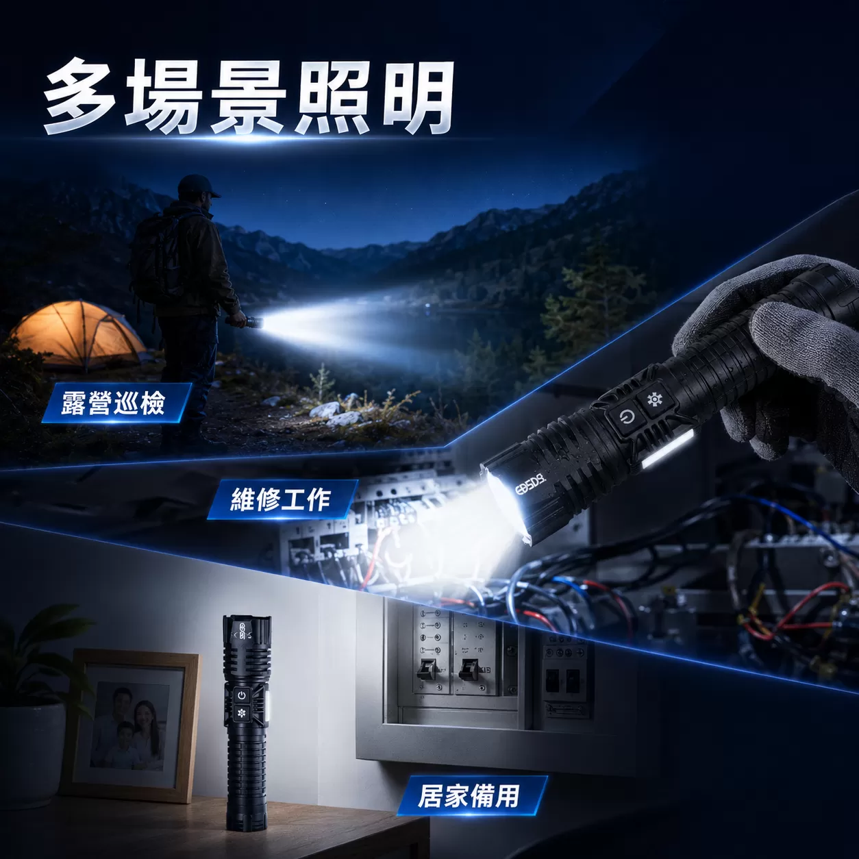 白激光伸縮式手電筒【70W】商品介紹-1-4
