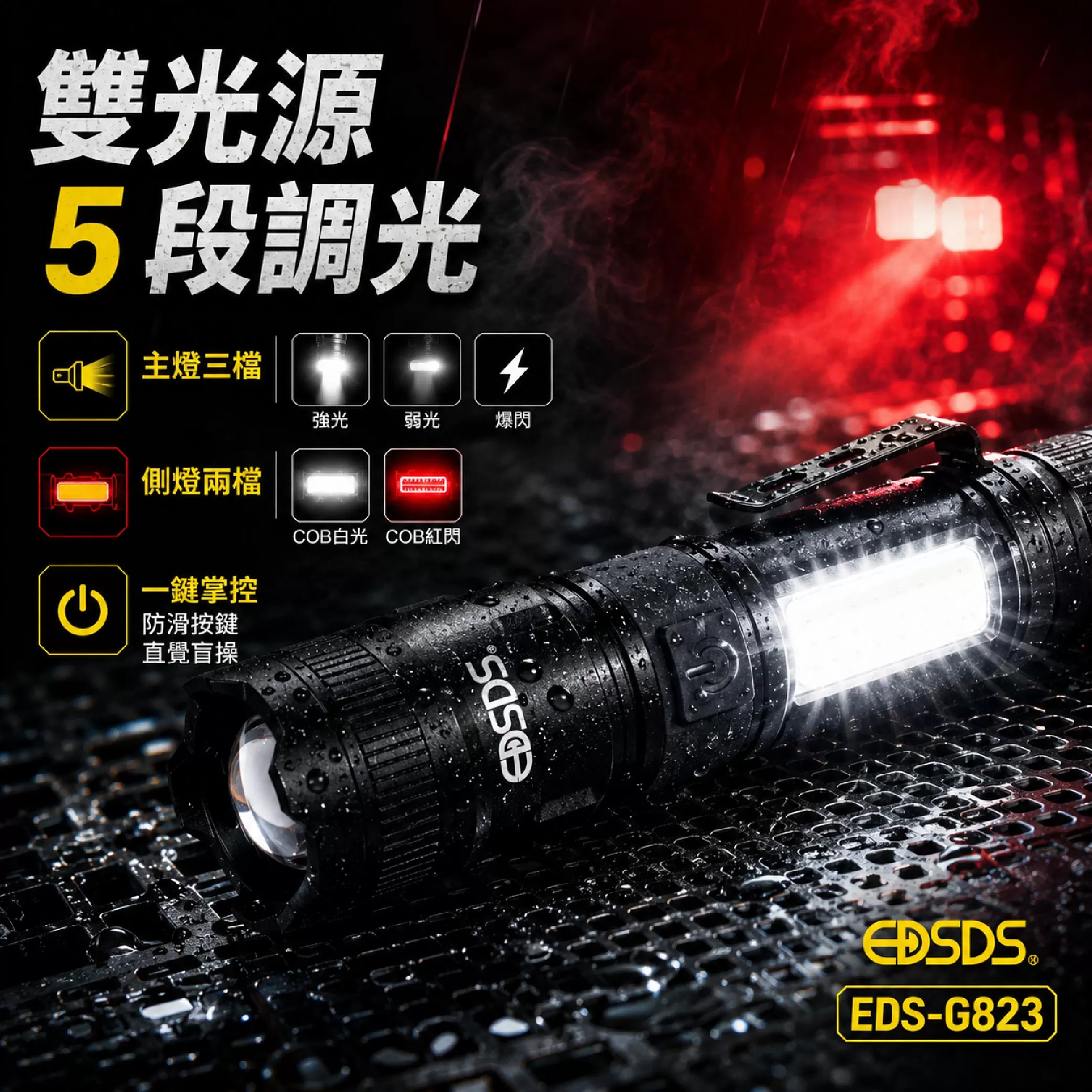 20W白激光戰術手電筒商品介紹-1-3