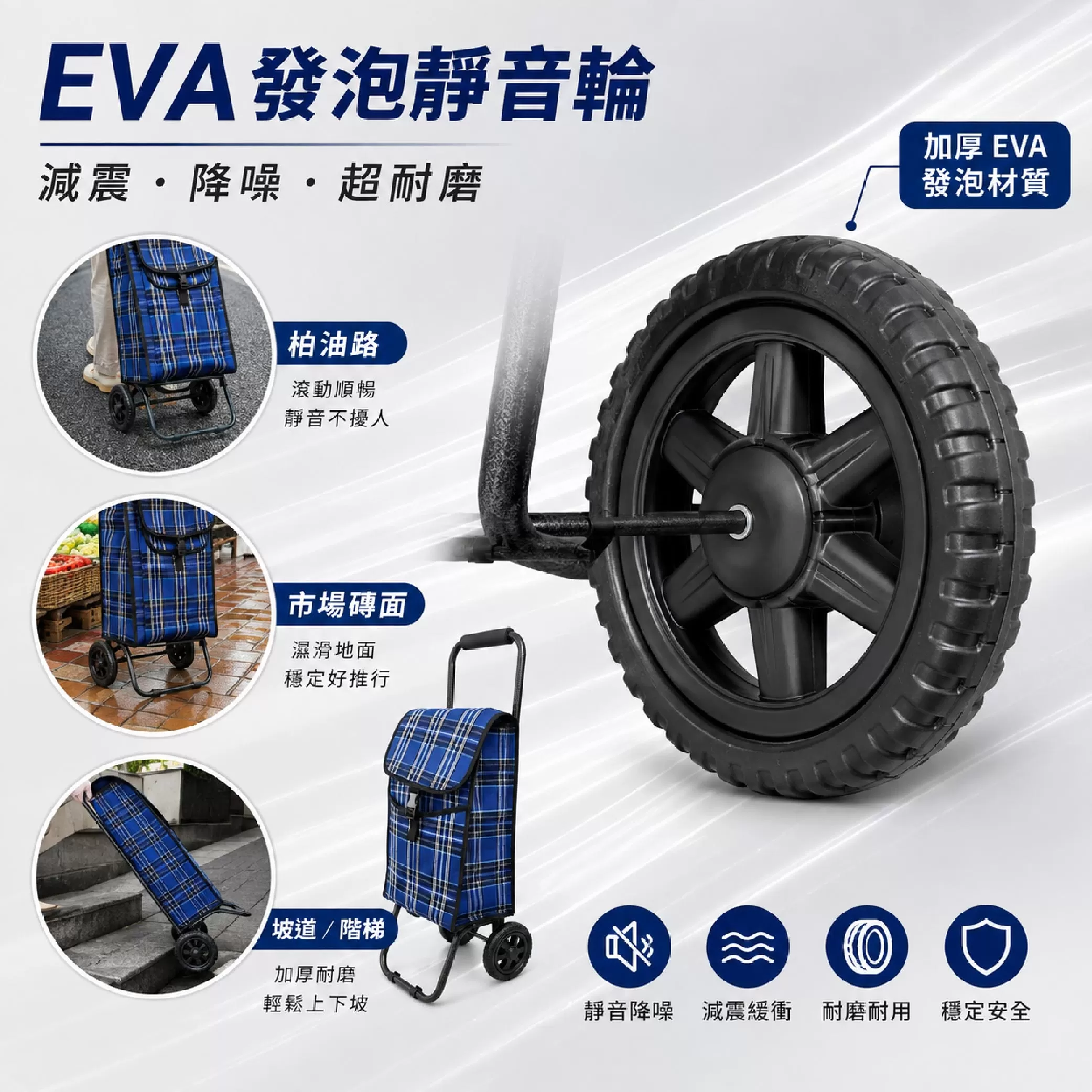 手推菜籃車-輕便款(30*24*82cm)商品介紹-1-4
