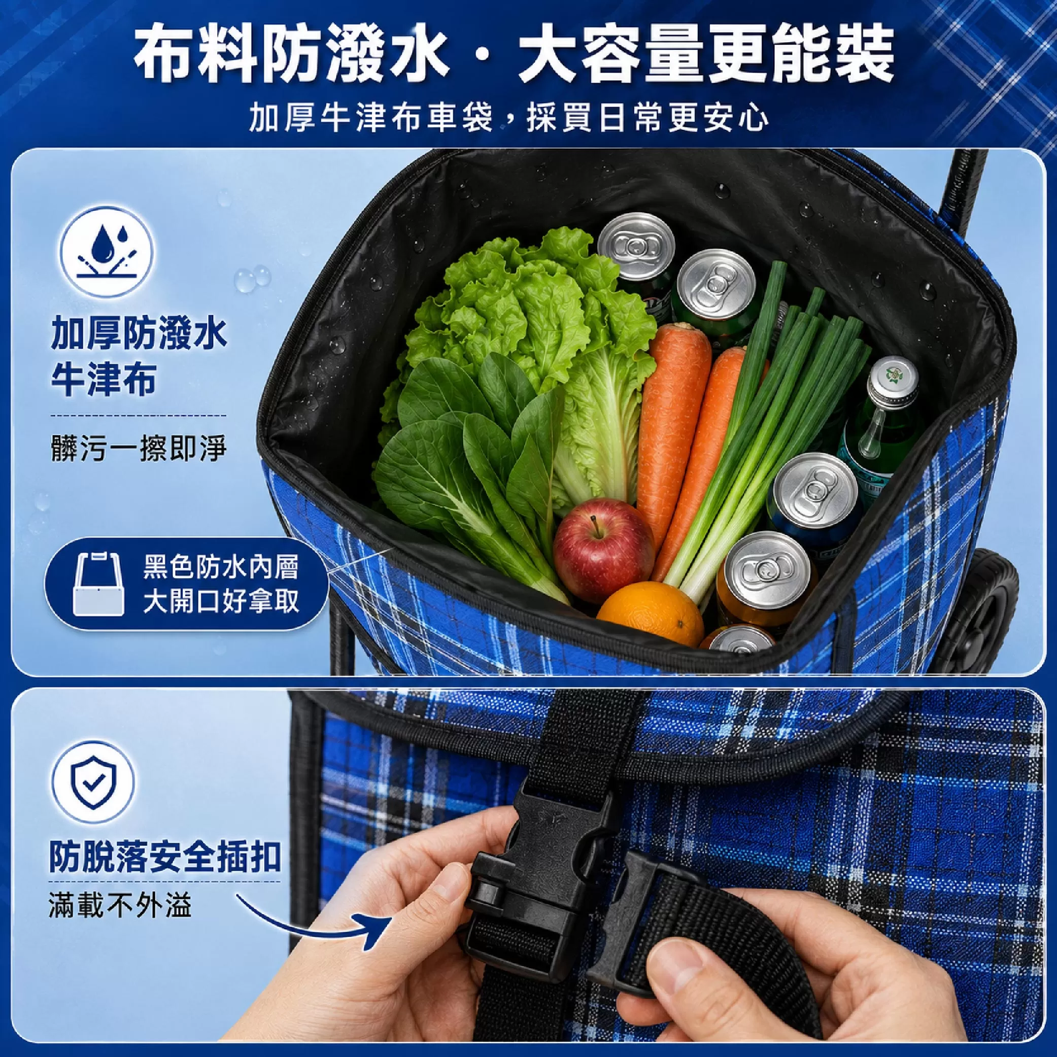 手推菜籃車-輕便款(30*24*82cm)商品介紹-1-5