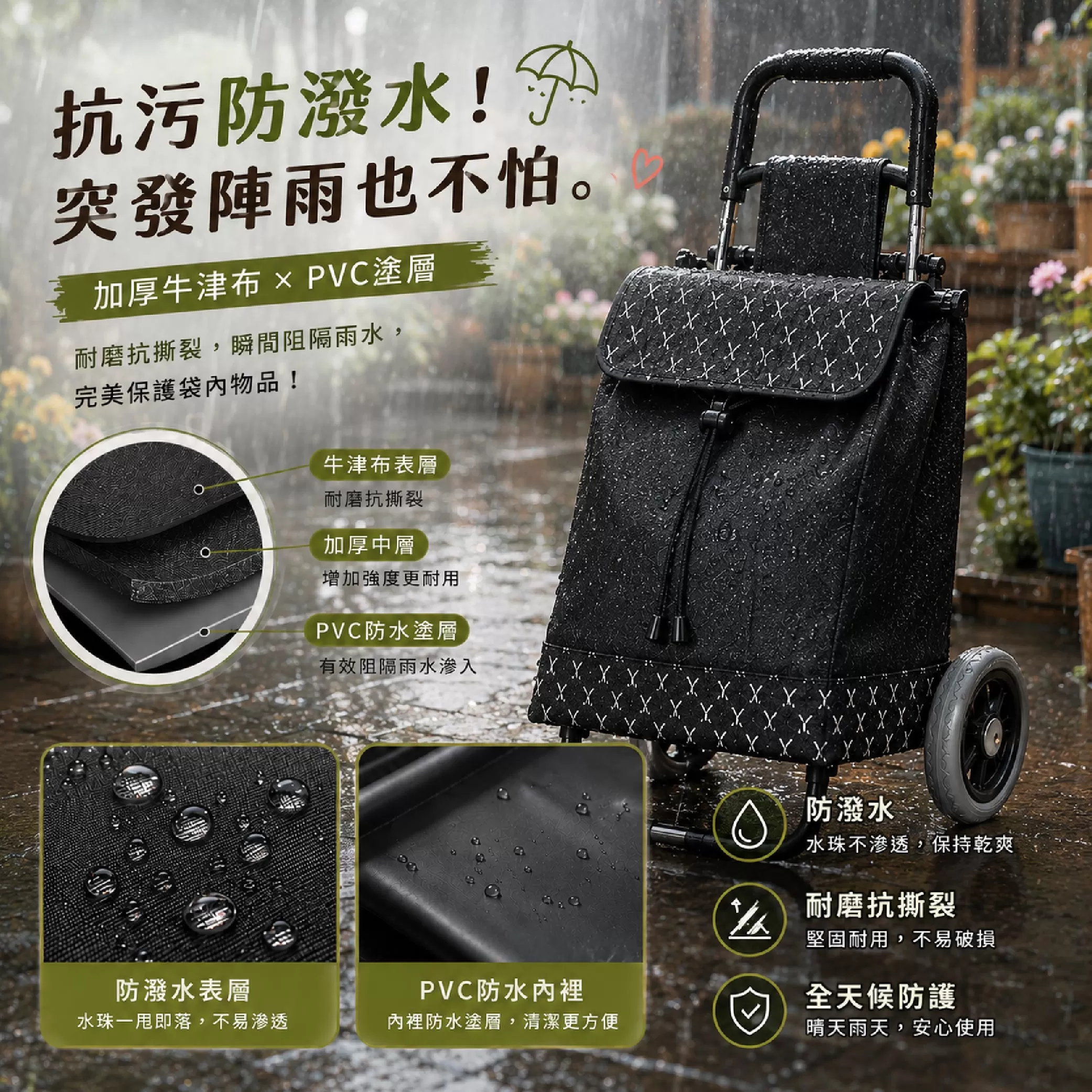 手推菜籃車-椅凳款(33*28*90cm)商品介紹-1-5