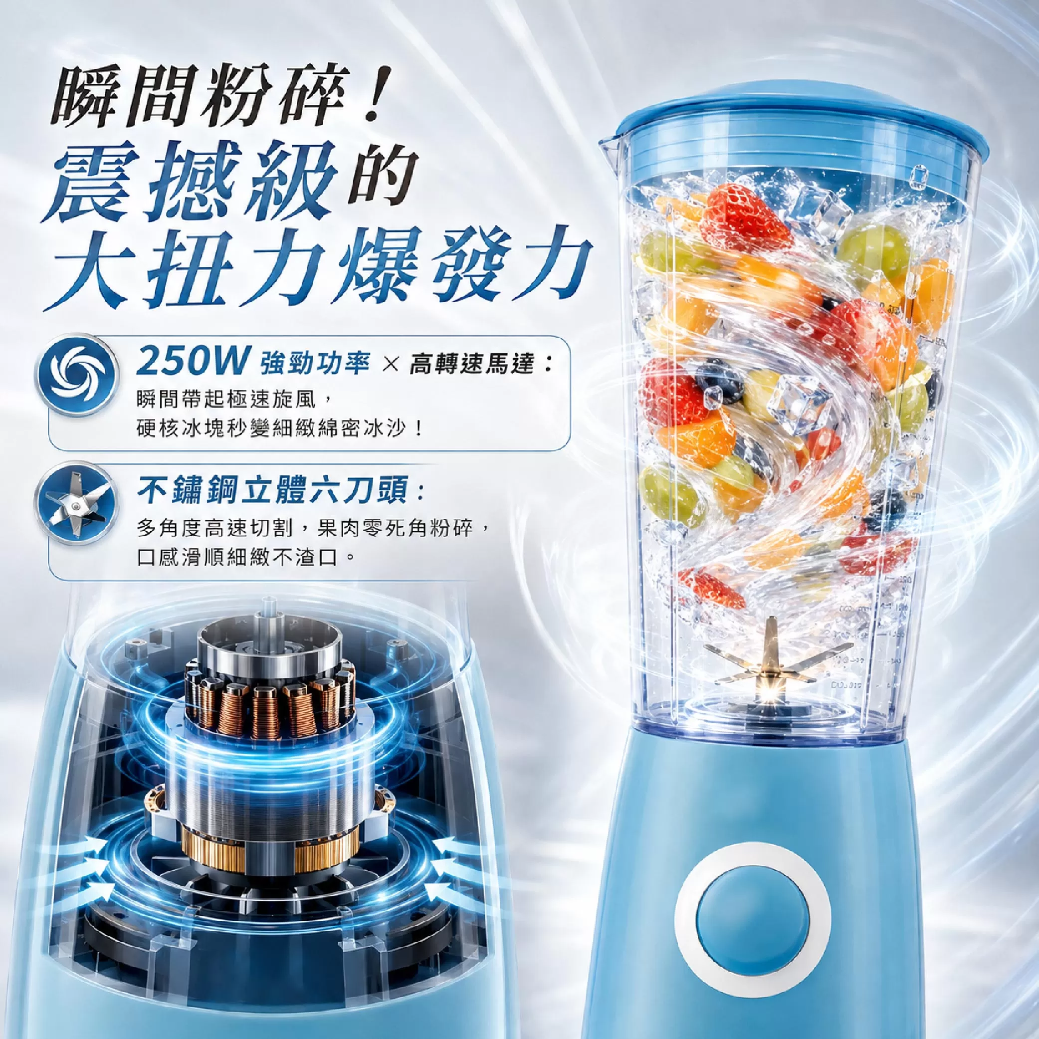 多功能鮮榨研磨果汁機600ml商品介紹-1-3