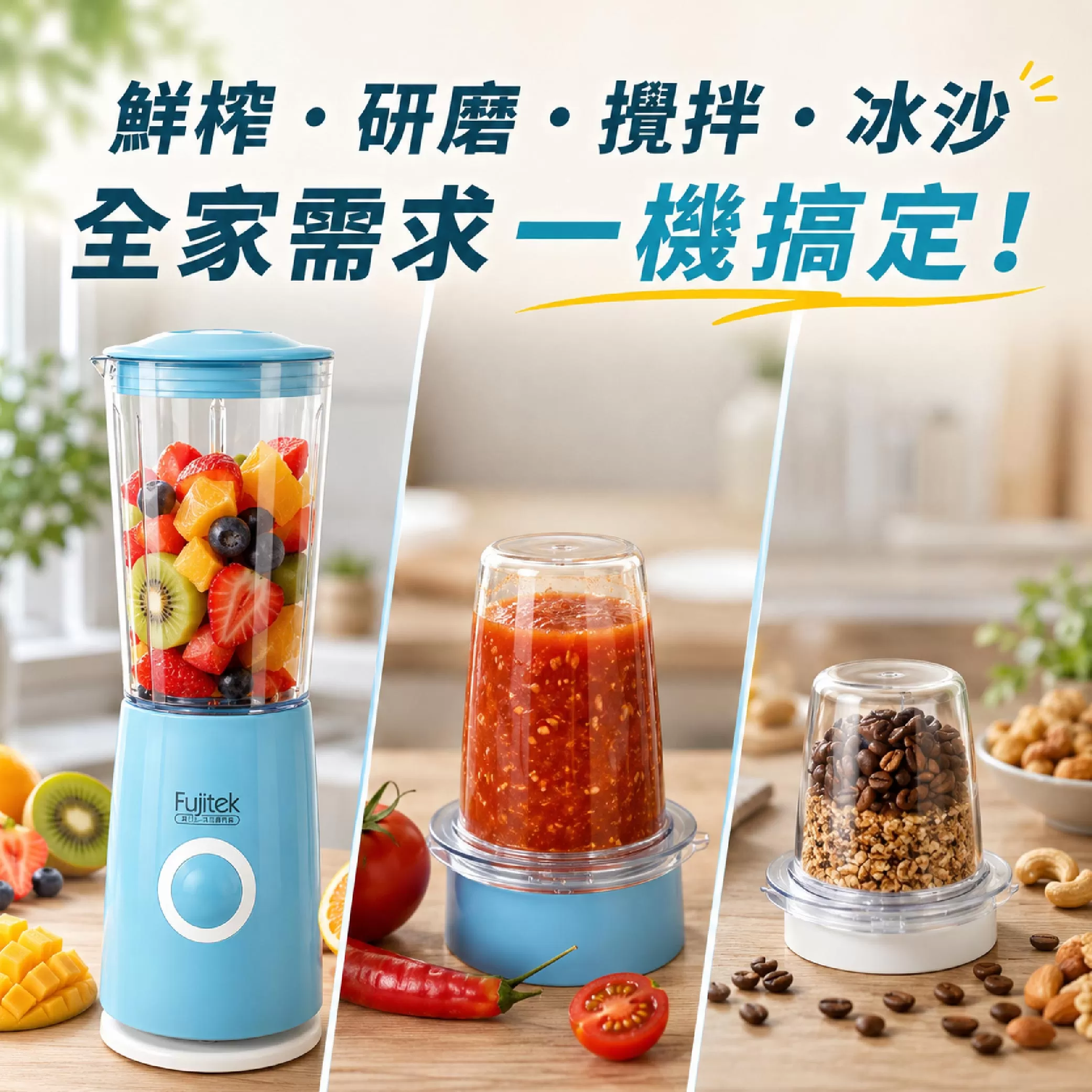 多功能鮮榨研磨果汁機600ml商品介紹-1-4
