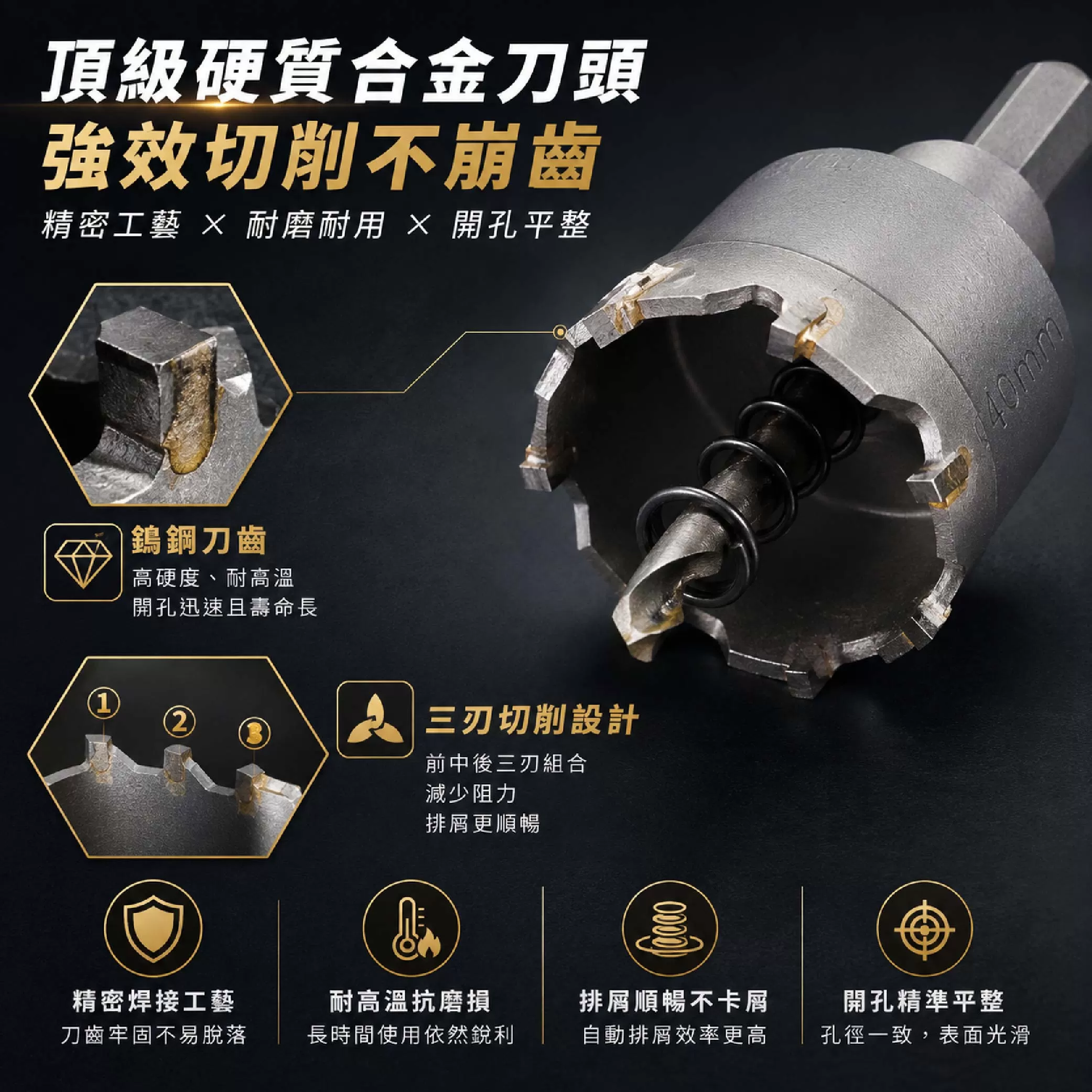 超硬鎢鋼圓穴鋸【51mm】商品介紹-1-2
