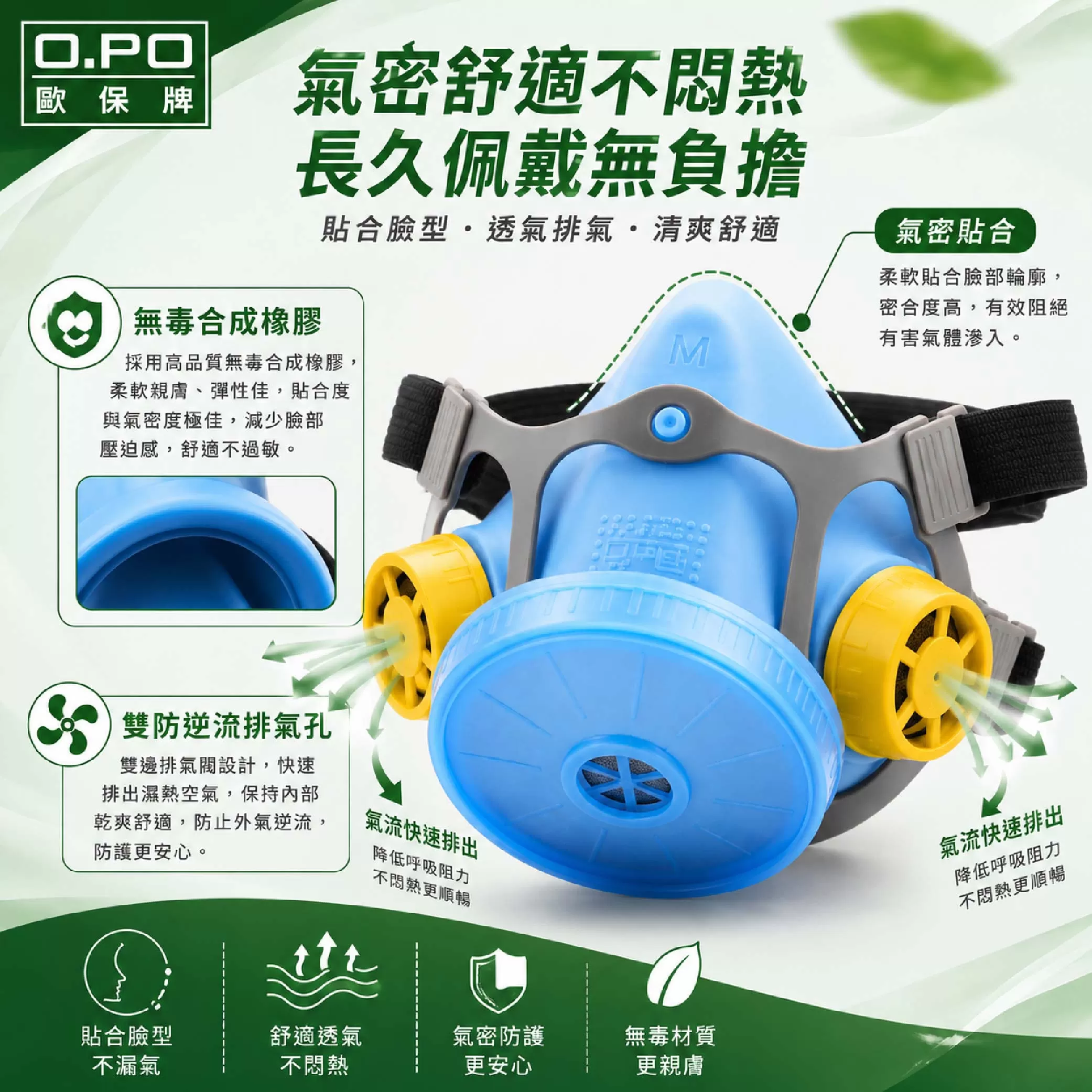 輕型濾罐式防毒口罩商品介紹-1-2