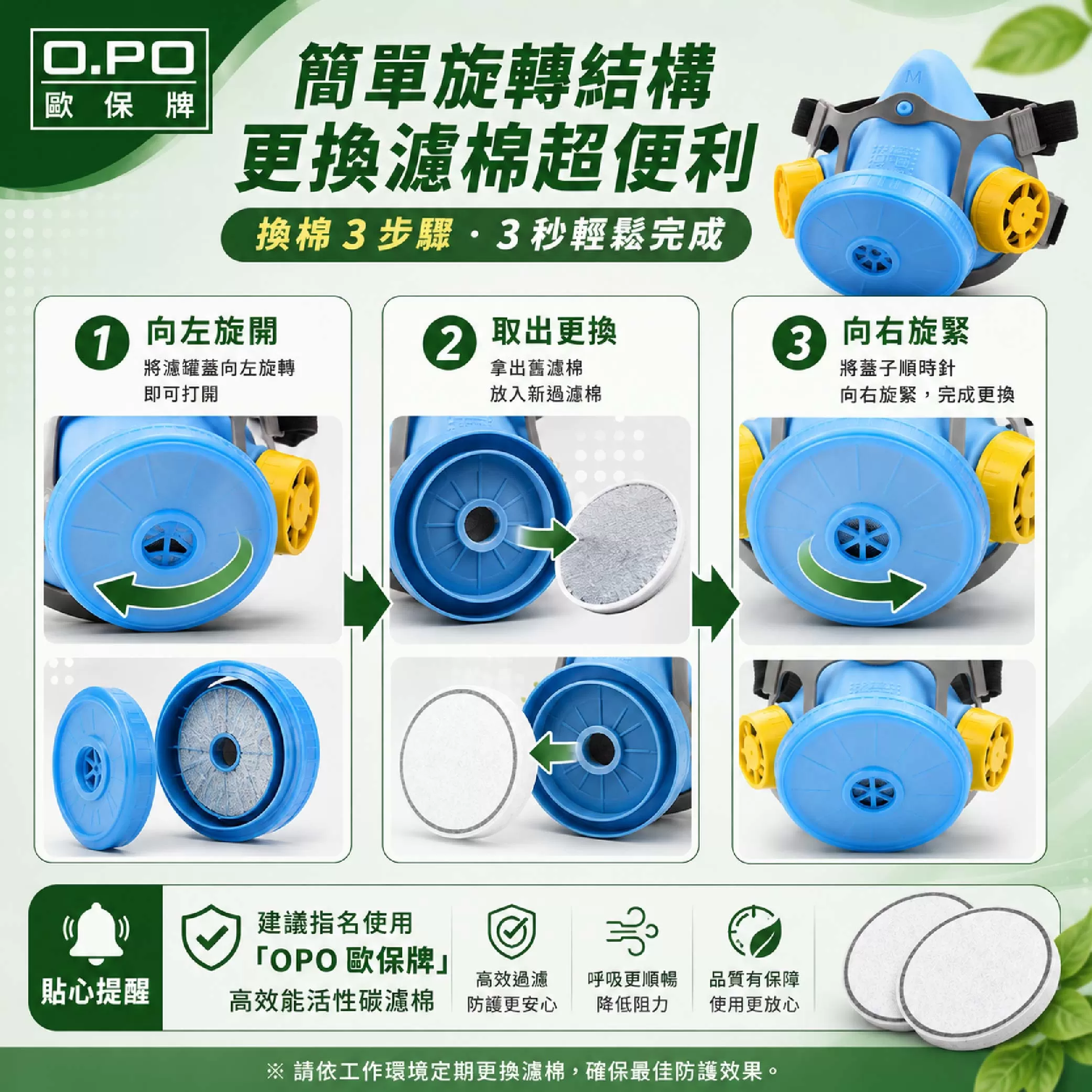 輕型濾罐式防毒口罩商品介紹-1-4