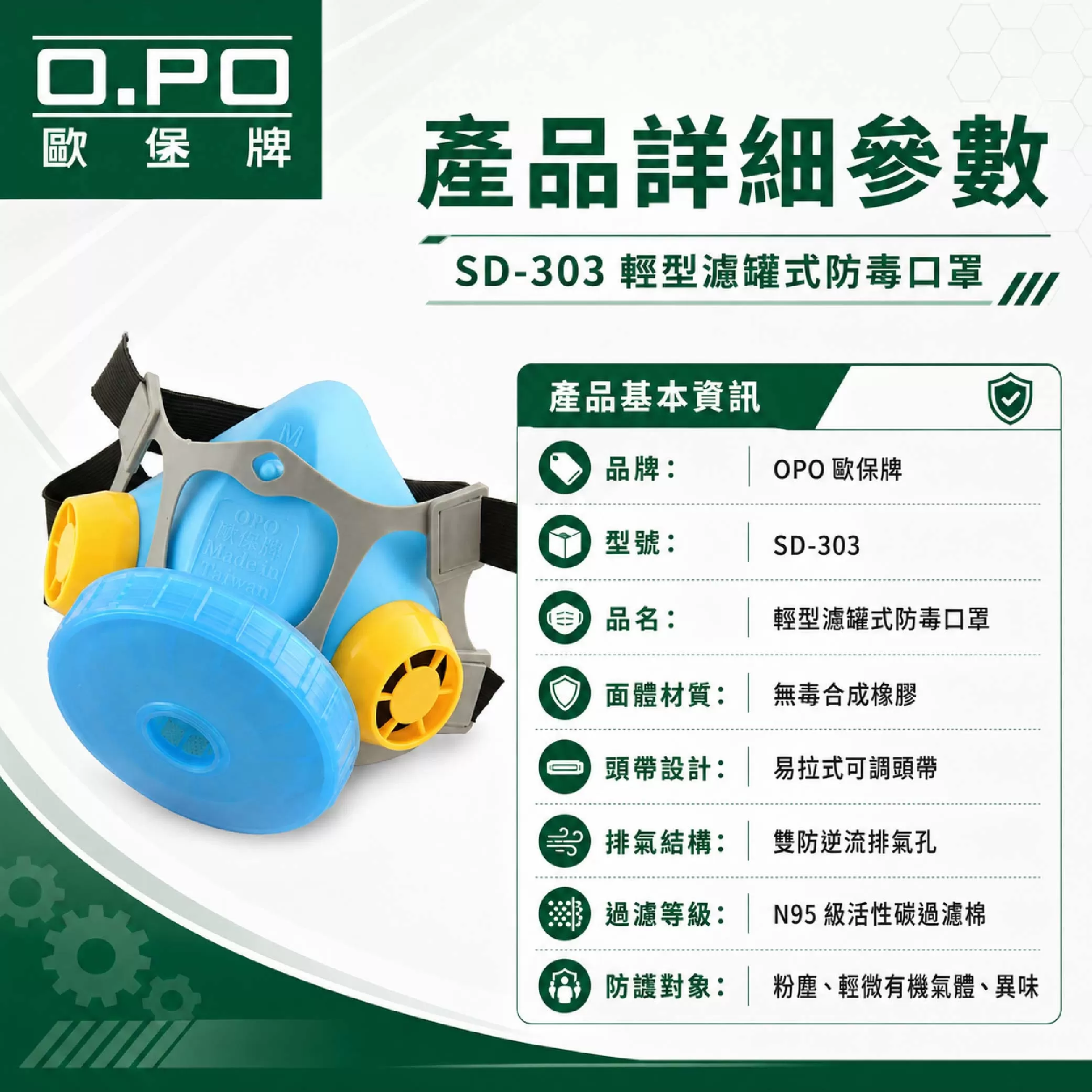 輕型濾罐式防毒口罩商品介紹-1-6