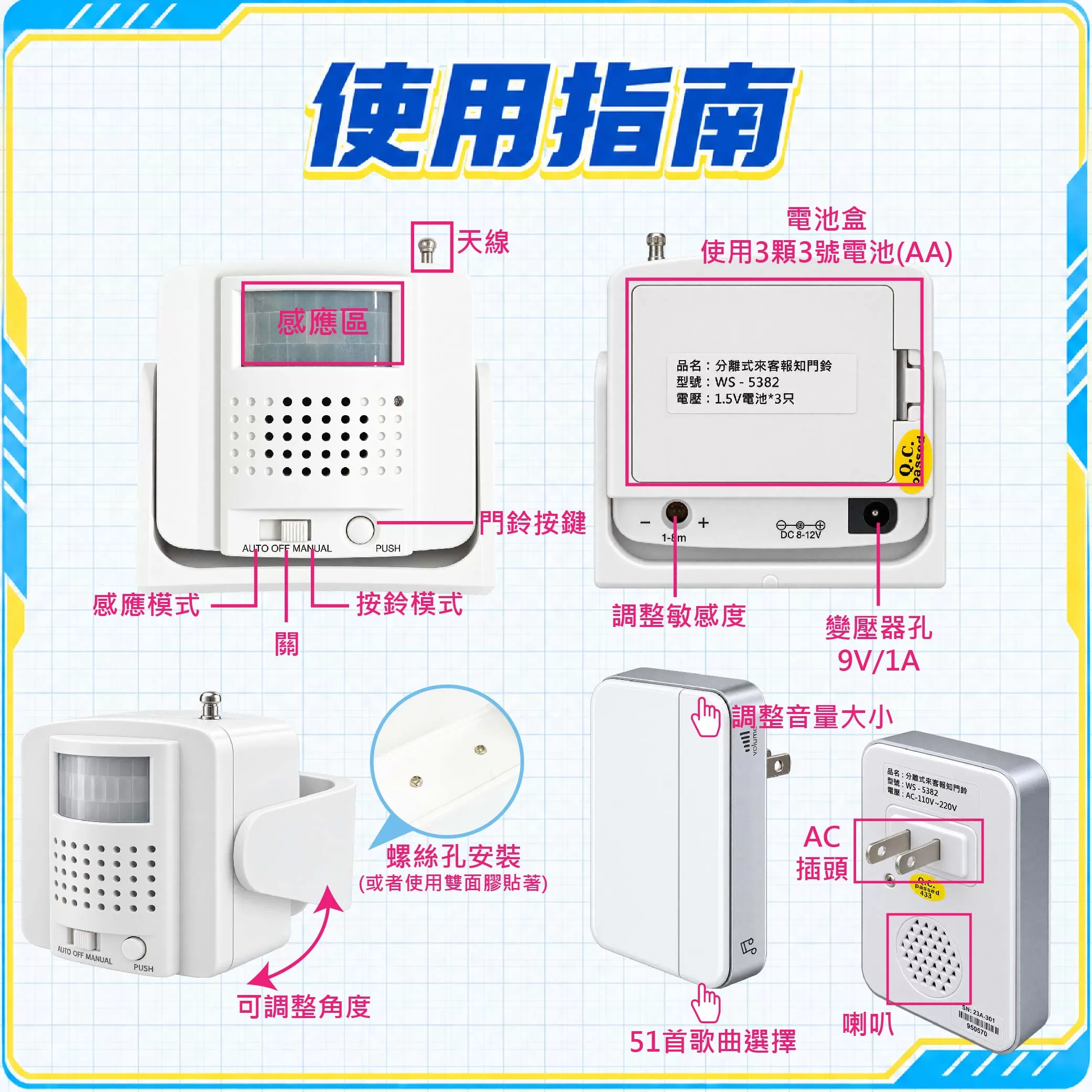分離式來客報知門鈴商品介紹-1-5